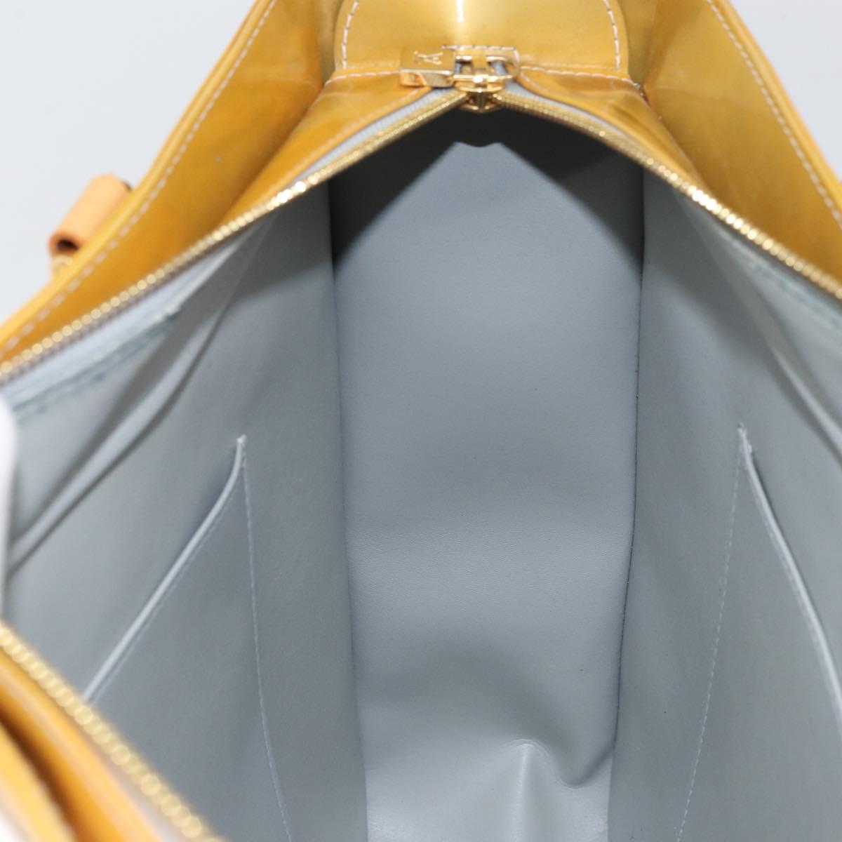 LOUIS VUITTON Monogram Vernis Columbus Tote Bag Gris M91028 LV Auth gh1389