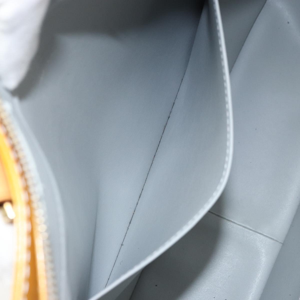 LOUIS VUITTON Monogram Vernis Columbus Tote Bag Gris M91028 LV Auth gh1389