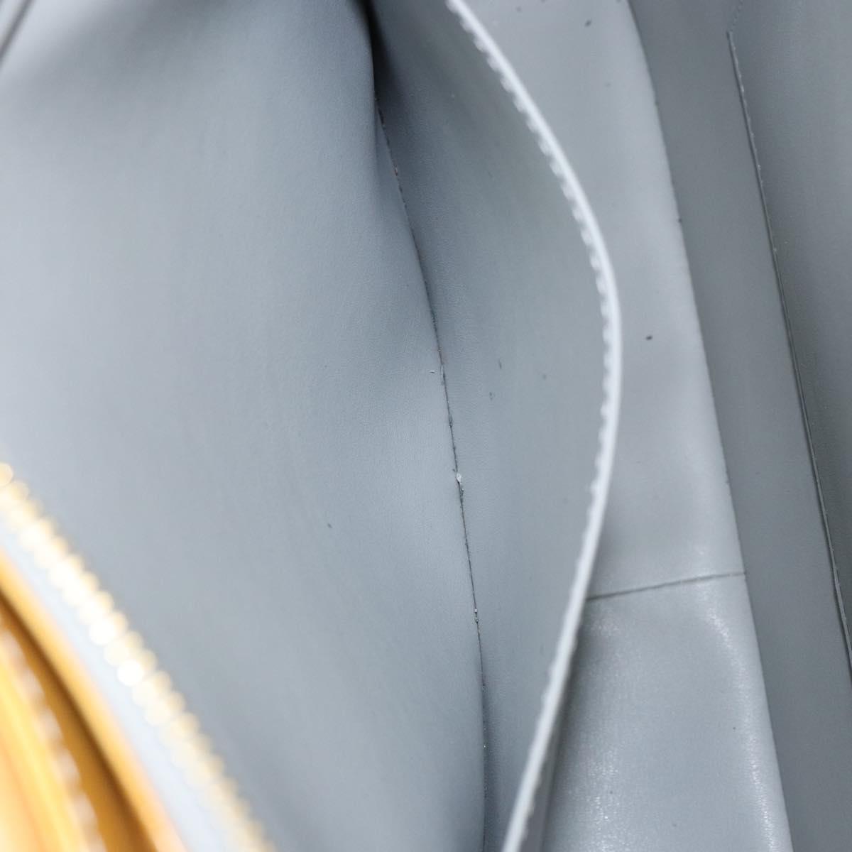 LOUIS VUITTON Monogram Vernis Columbus Tote Bag Gris M91028 LV Auth gh1389