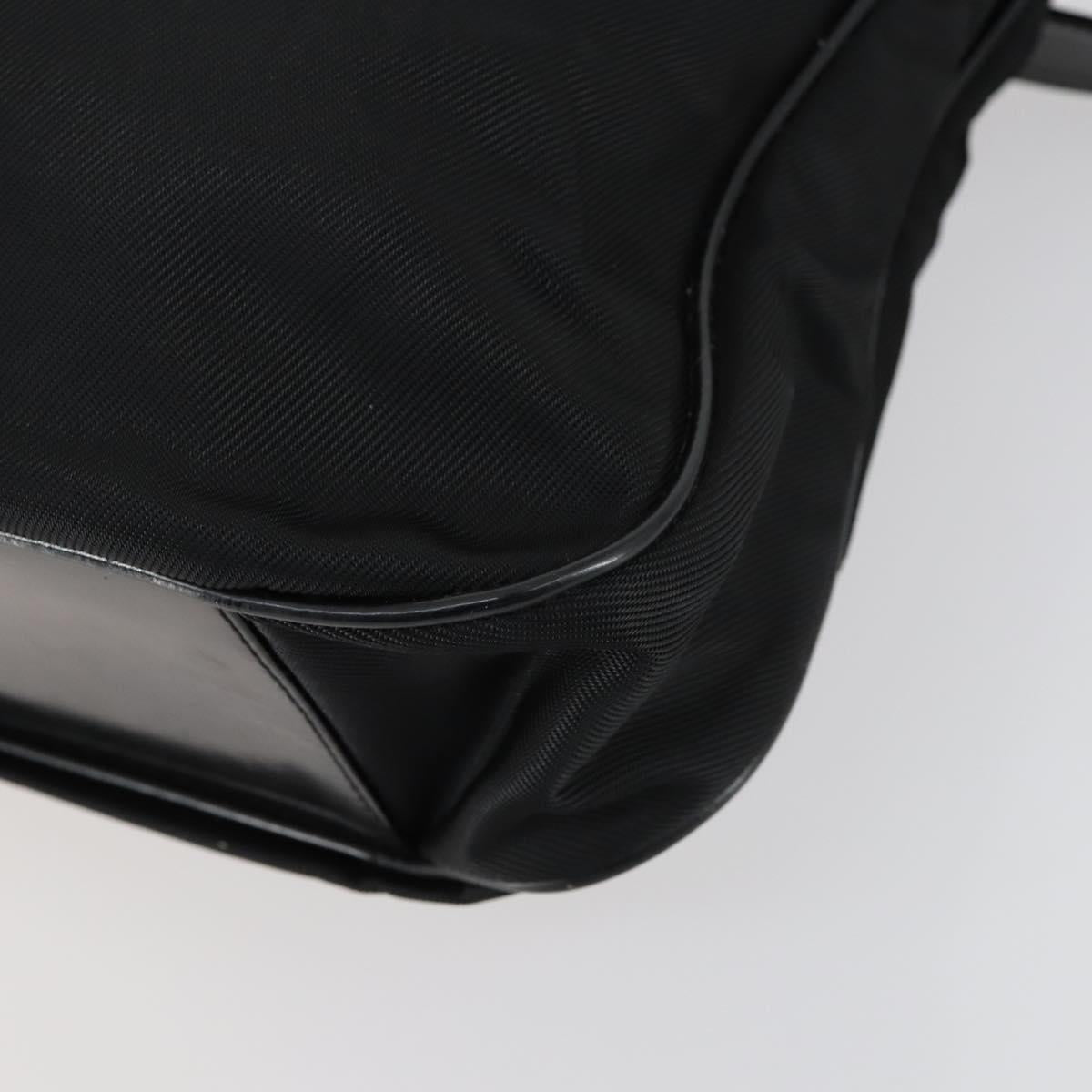 GUCCI Bamboo Hand Bag Nylon 2way Black Silver 001 2404 1577 0 Auth gh1392