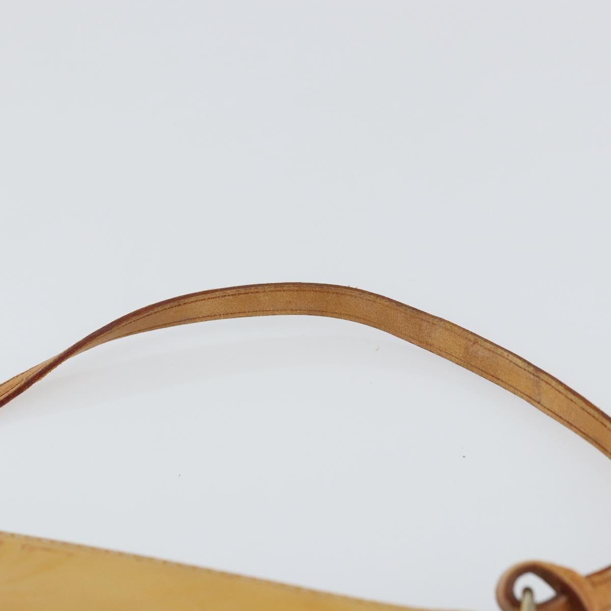 LOUIS VUITTON Monogram Vernis Lexington Pouch Beige M91010 LV Auth gh1402