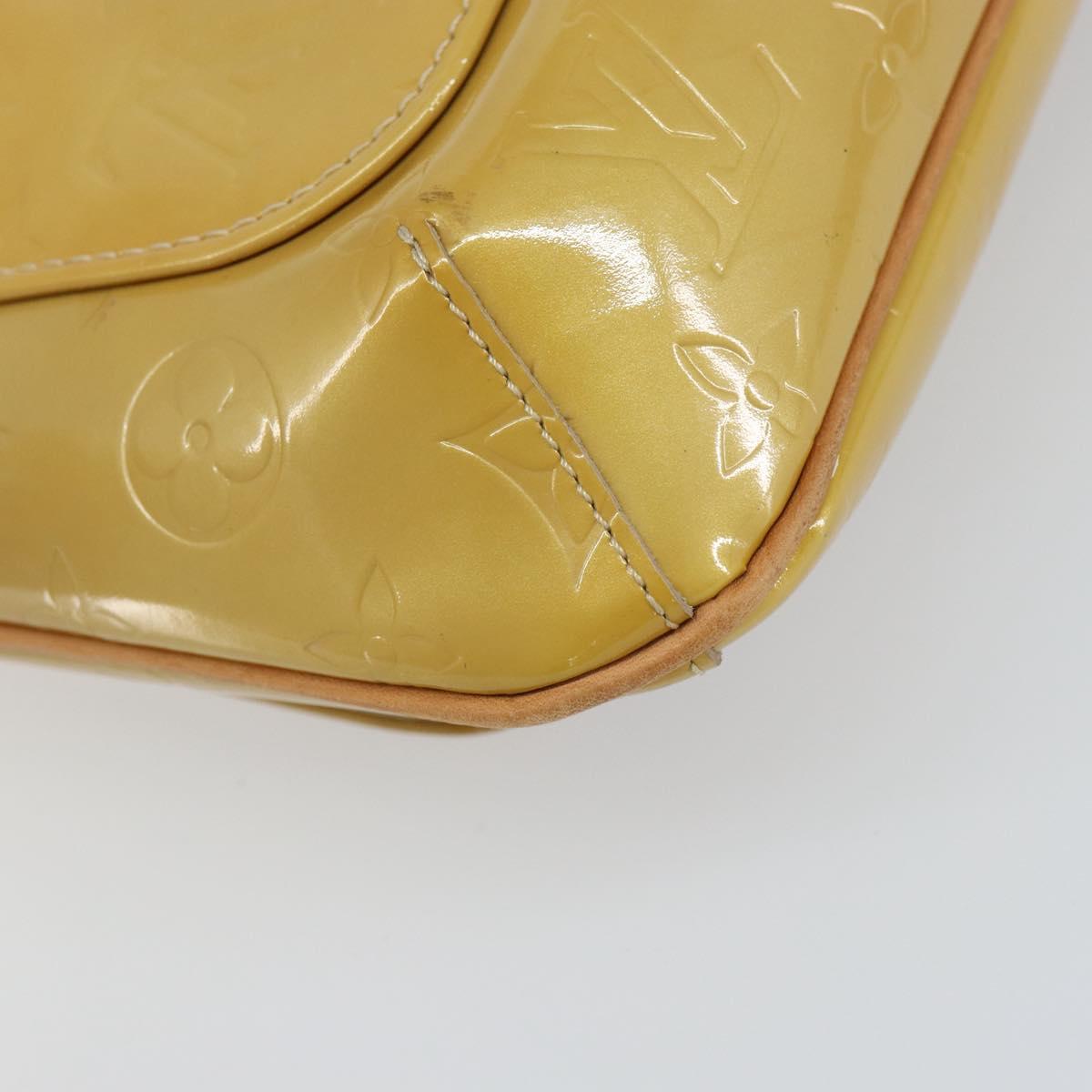 LOUIS VUITTON Monogram Vernis Thompson Street Bag Beige M91301 LV Auth gh1403