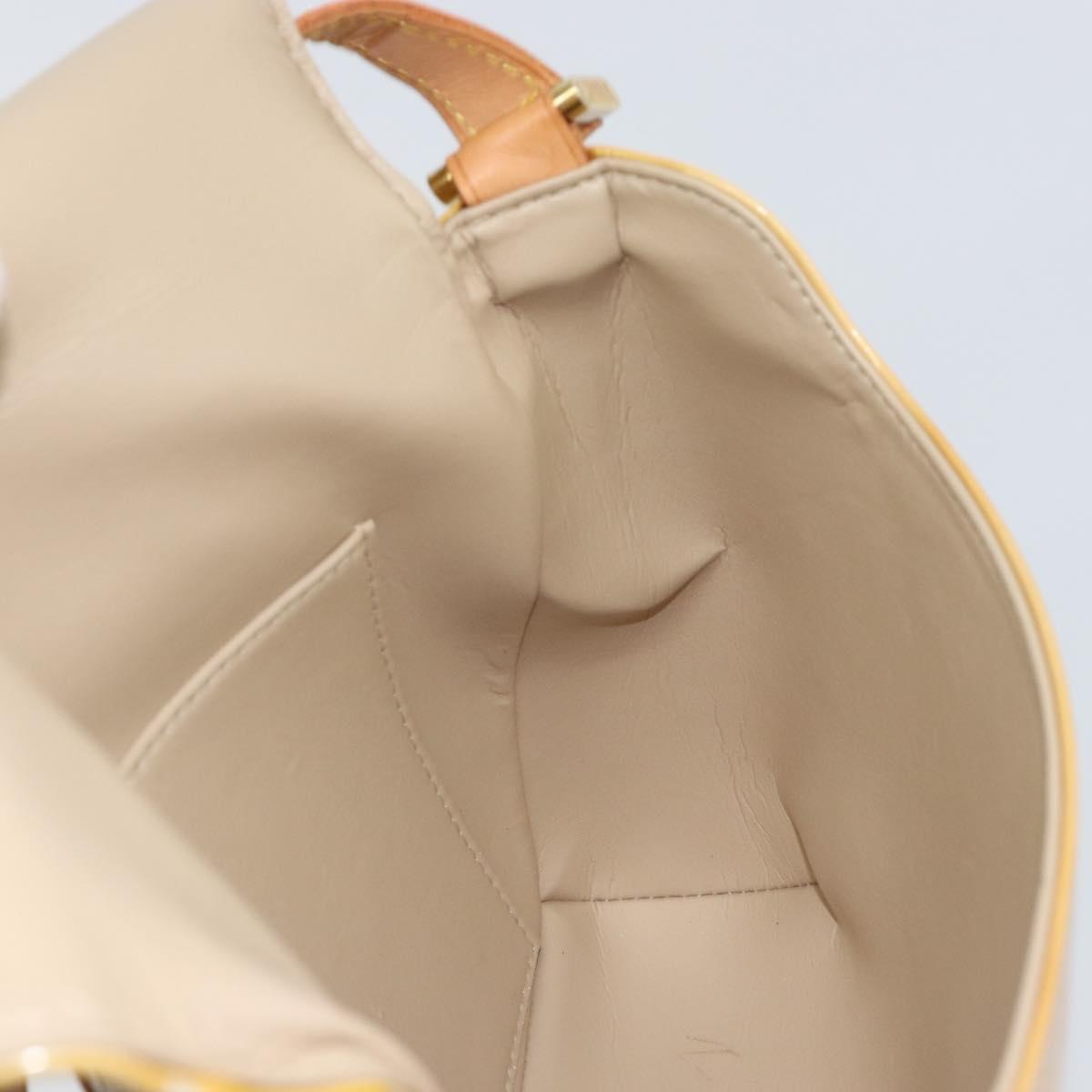 LOUIS VUITTON Monogram Vernis Thompson Street Bag Beige M91301 LV Auth gh1403