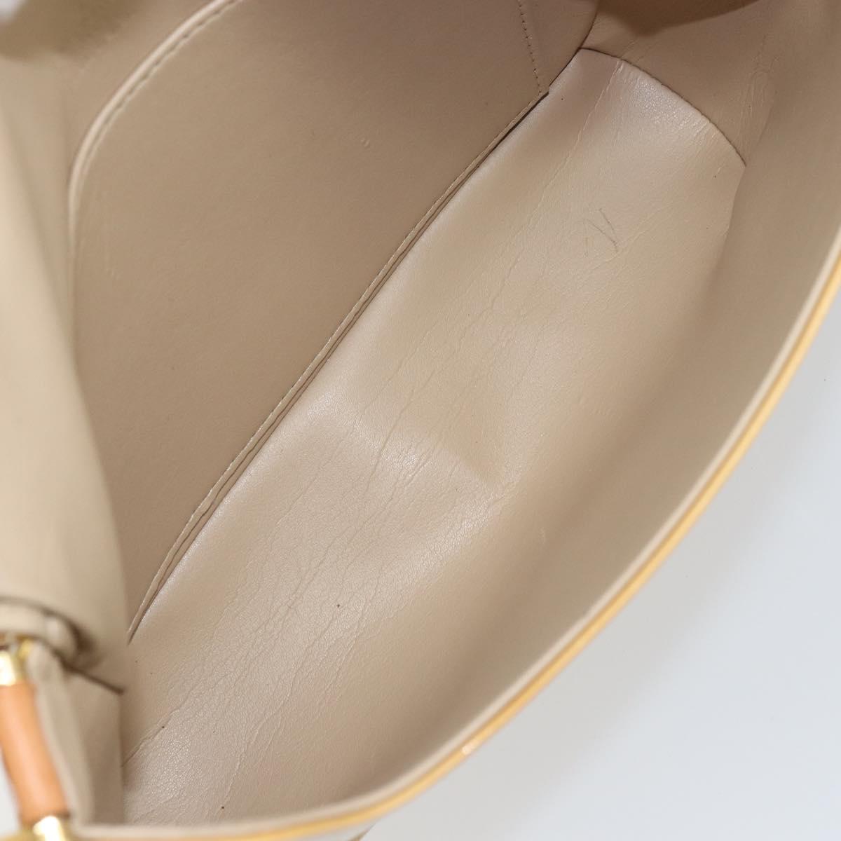 LOUIS VUITTON Monogram Vernis Thompson Street Bag Beige M91301 LV Auth gh1403