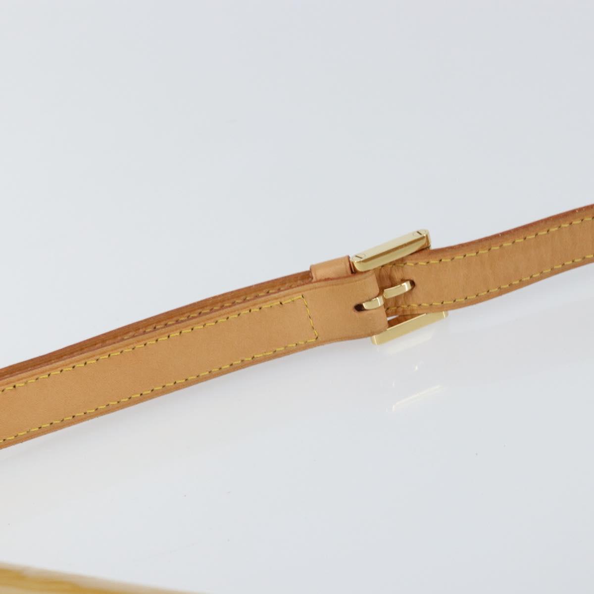 LOUIS VUITTON Monogram Vernis Thompson Street Bag Beige M91301 LV Auth gh1403