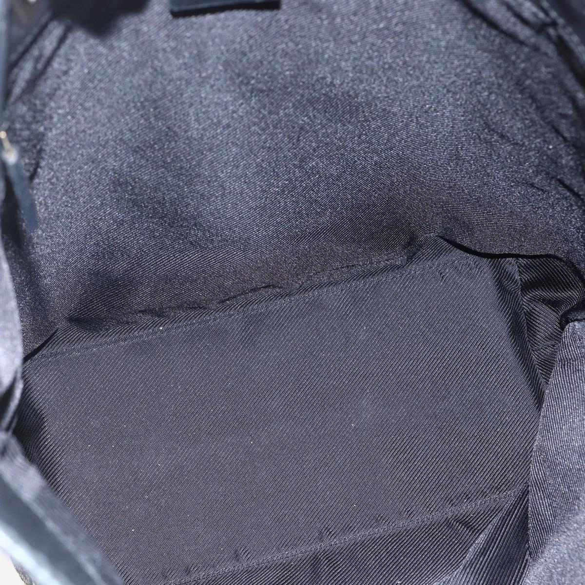GUCCI GG Canvas Tote Bag Black Gold 002 1098 2404 Auth gh1410