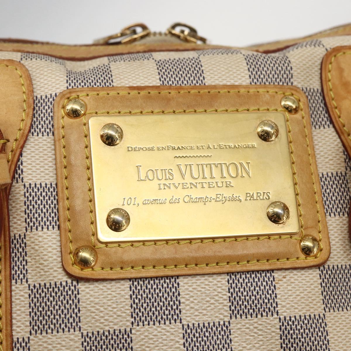 LOUIS VUITTON Damier Azur Berkeley Hand Bag N52001 LV Auth gh1418