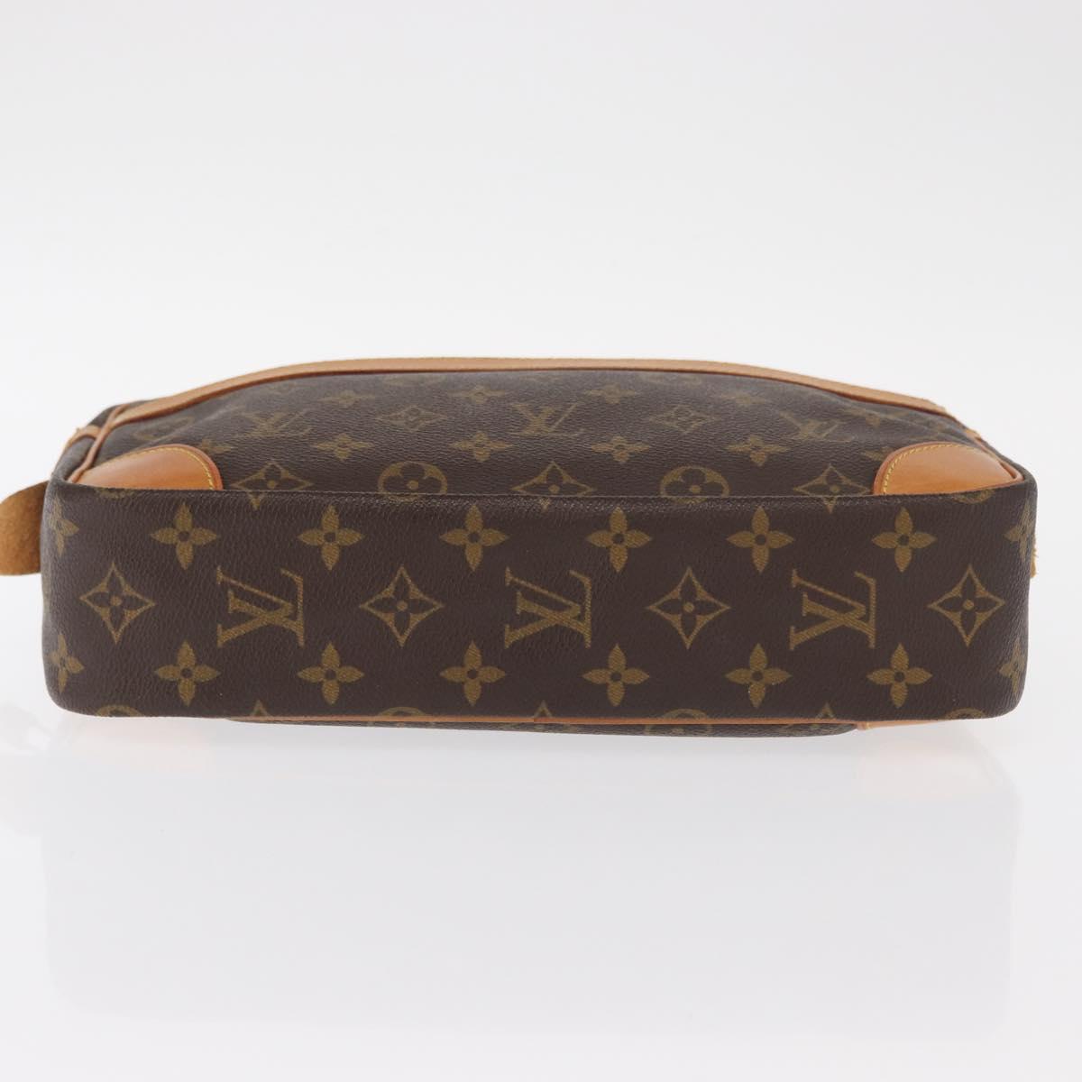 LOUIS VUITTON Monogram Compiegne 28 Clutch Bag M51845 LV Auth gh1430