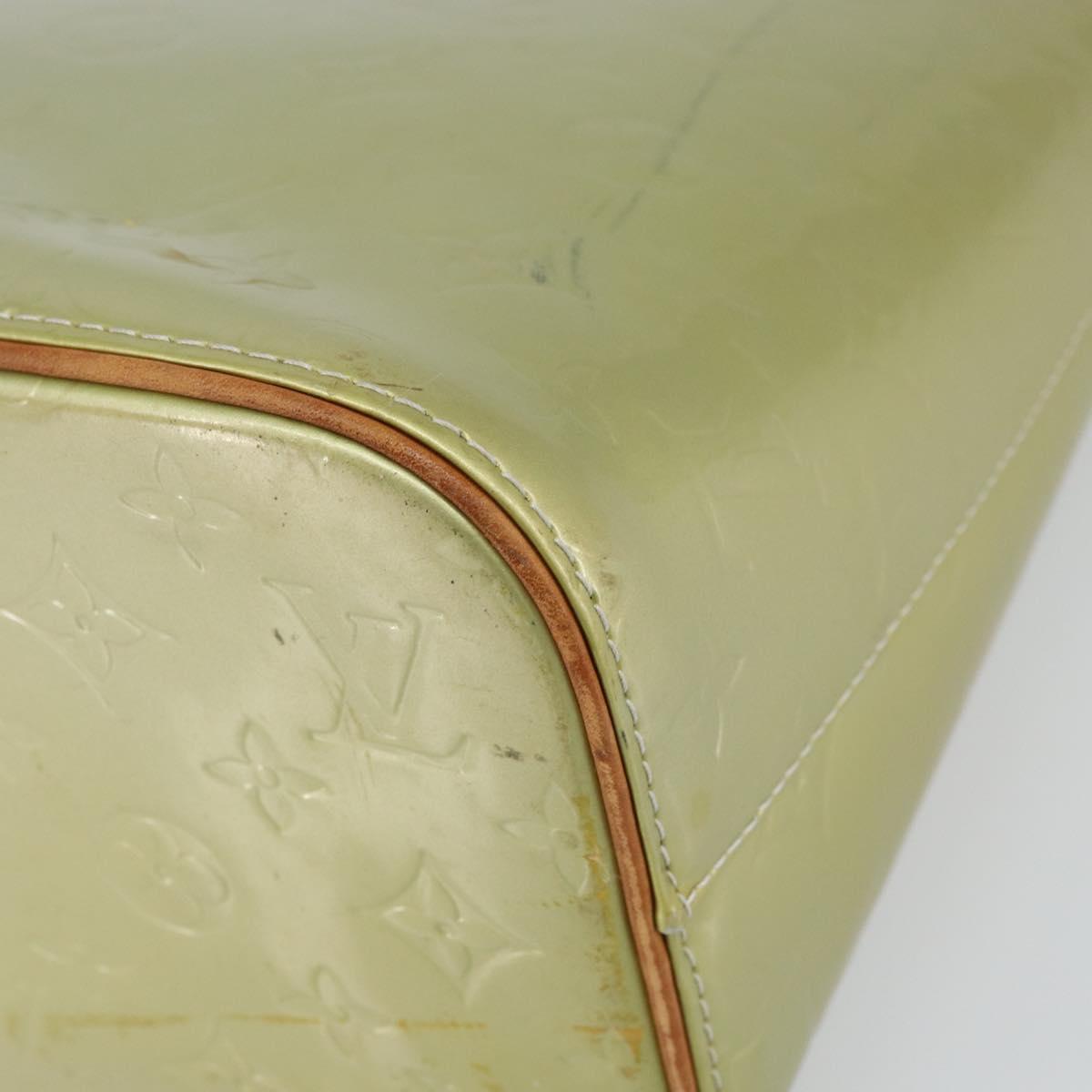 LOUIS VUITTON Monogram Vernis Houston Hand Bag Gris M91053 LV Auth gh1434