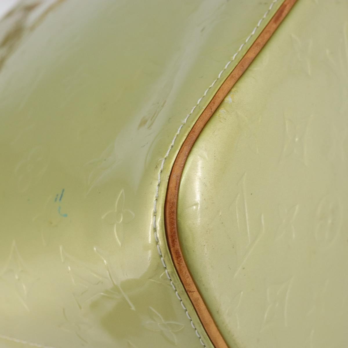 LOUIS VUITTON Monogram Vernis Houston Hand Bag Gris M91053 LV Auth gh1434