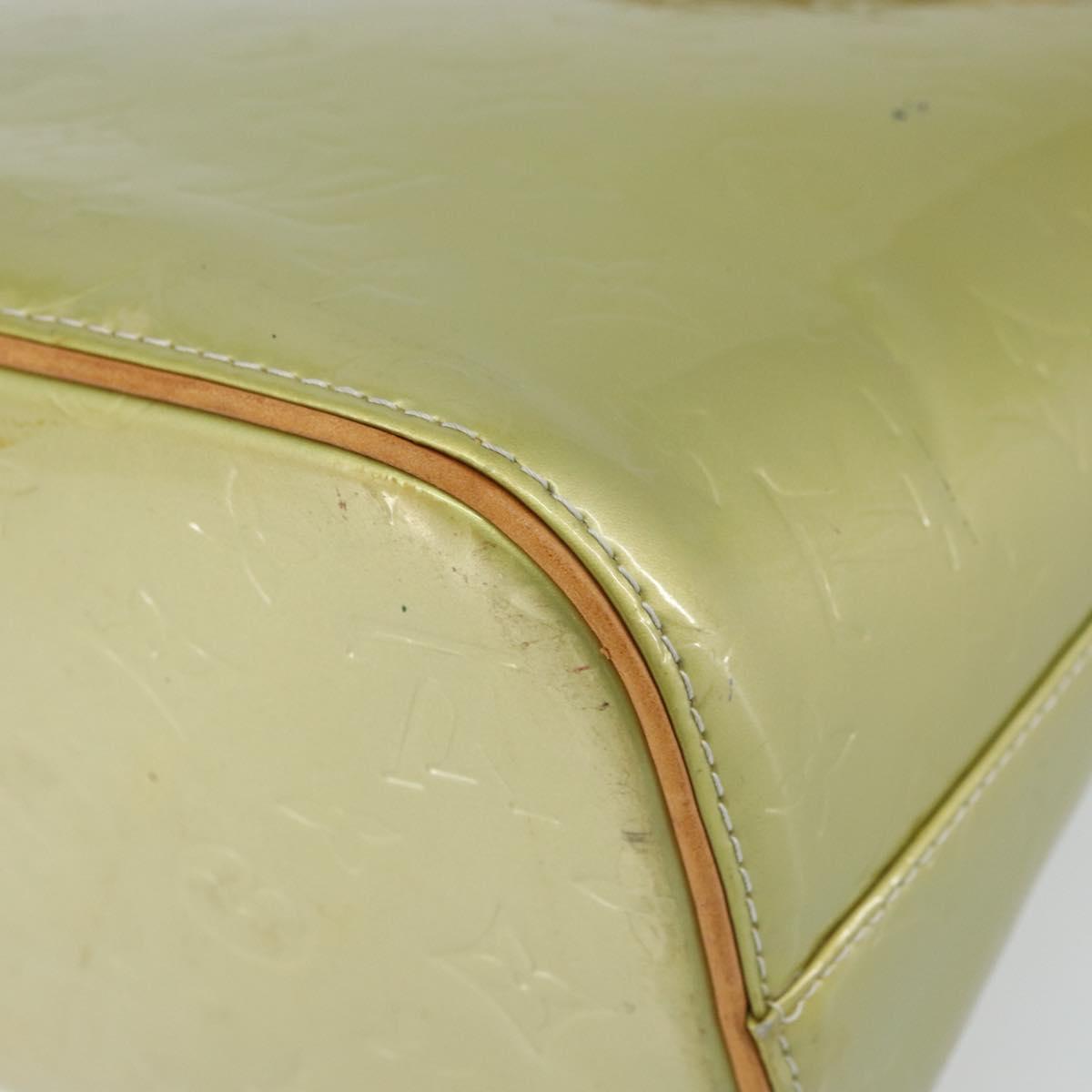 LOUIS VUITTON Monogram Vernis Houston Hand Bag Gris M91053 LV Auth gh1434