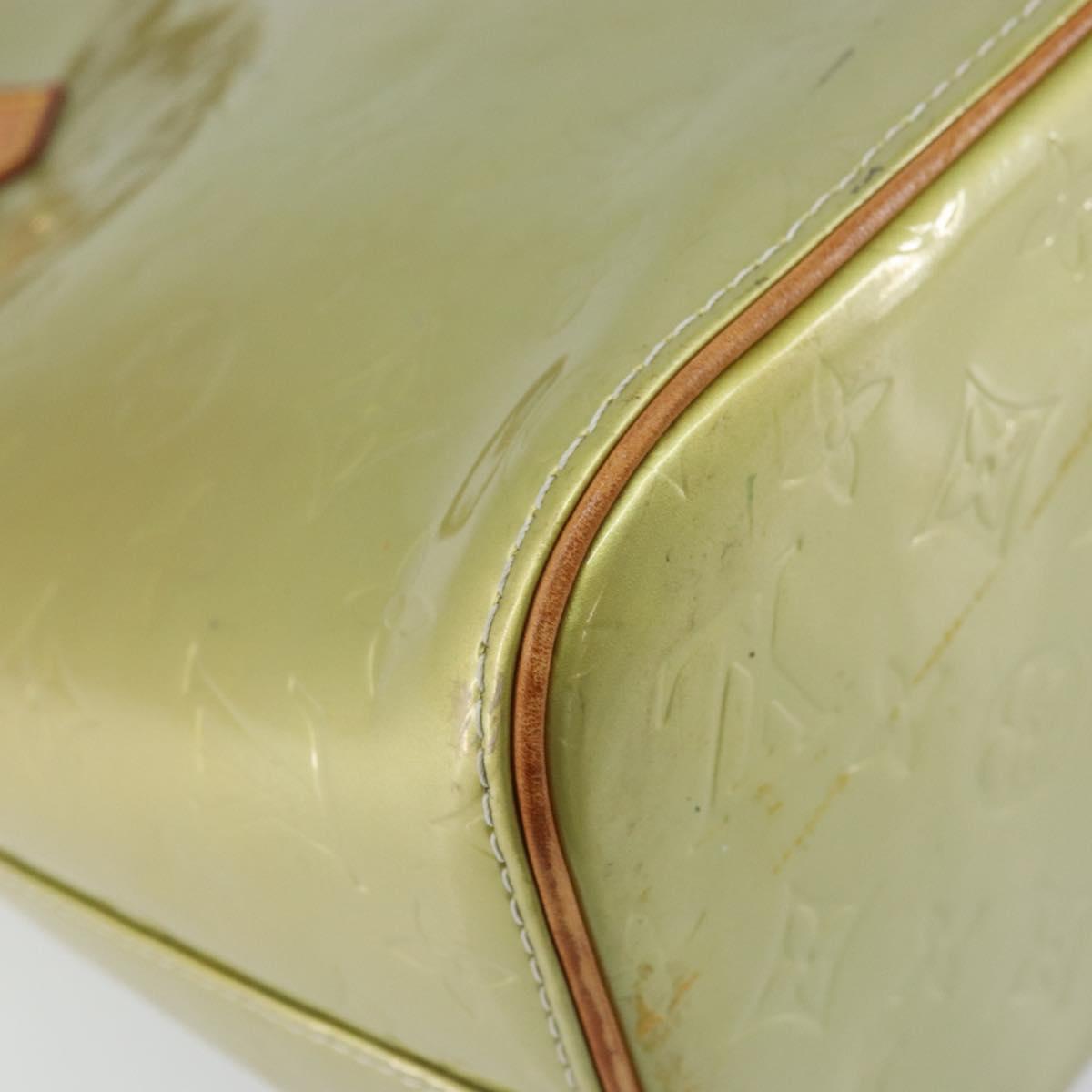 LOUIS VUITTON Monogram Vernis Houston Hand Bag Gris M91053 LV Auth gh1434