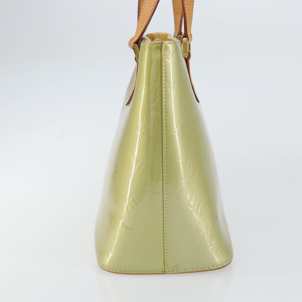 LOUIS VUITTON Monogram Vernis Houston Hand Bag Gris M91053 LV Auth gh1434