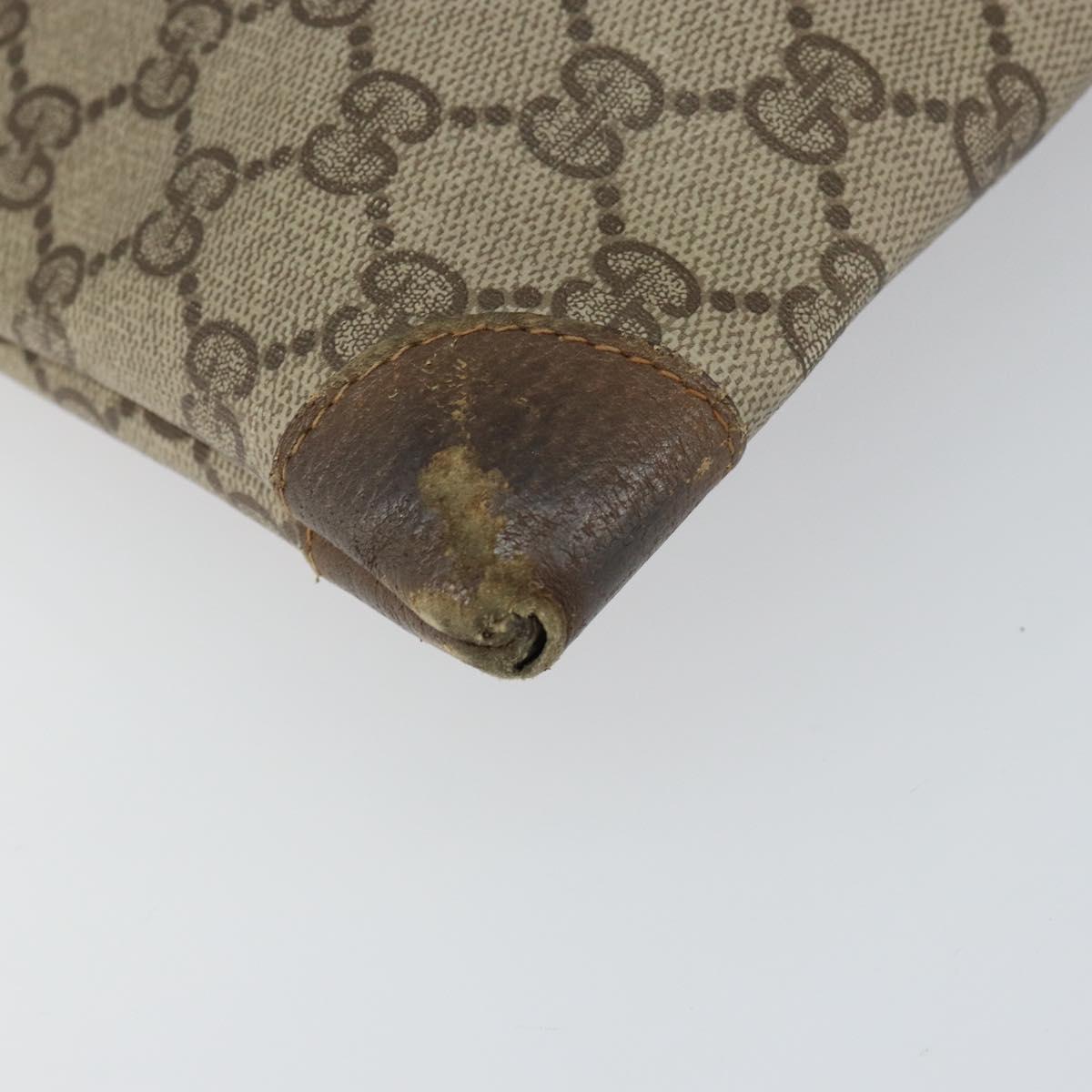 GUCCI GG Supreme Web Sherry Line Tote Bag PVC Beige 002 63 0048 Auth gh1436