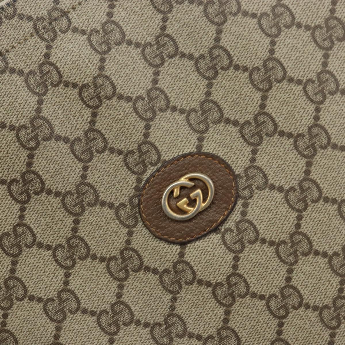 GUCCI GG Supreme Web Sherry Line Tote Bag PVC Beige 002 63 0048 Auth gh1436