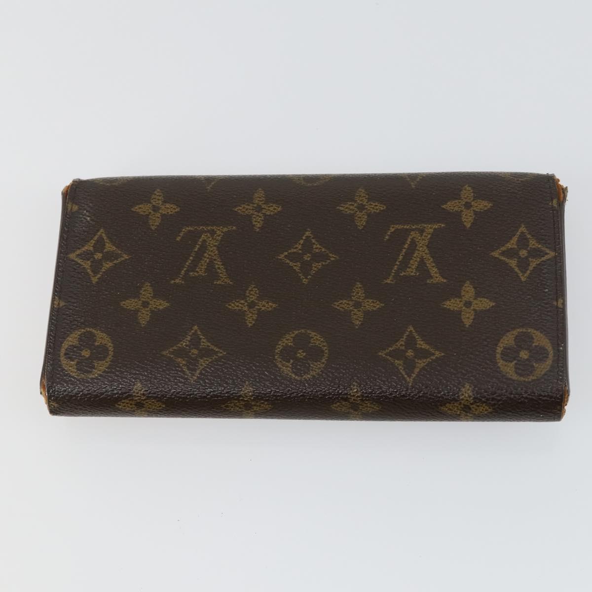 LOUIS VUITTON Dior Monogram Trotter Canvas Wallet 4 Set Green LV Auth gh1453
