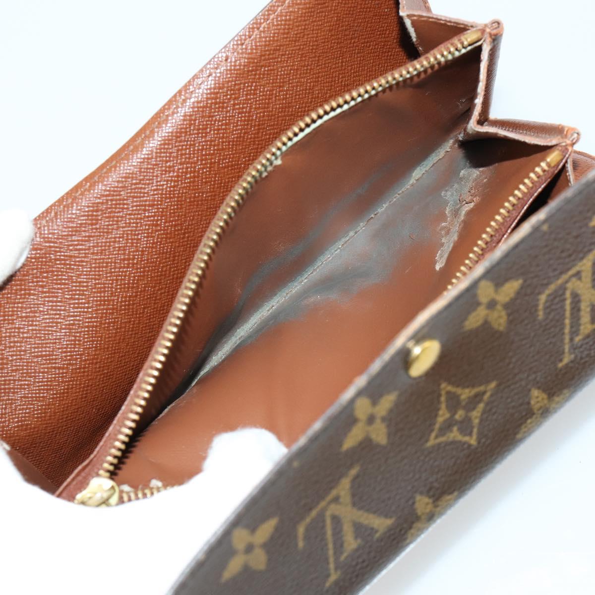 LOUIS VUITTON Dior Monogram Trotter Canvas Wallet 4 Set Green LV Auth gh1453