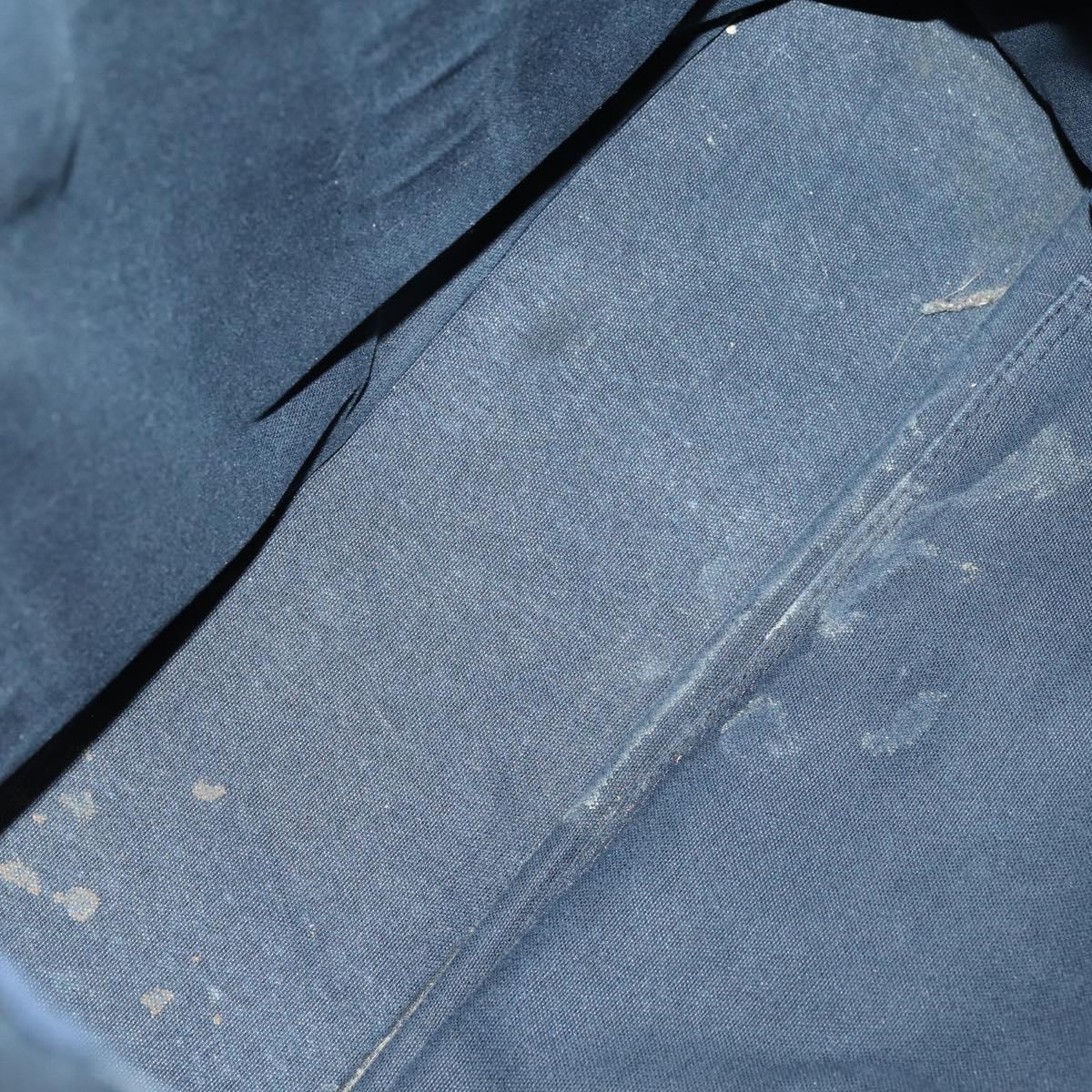 HERMES PRADA Hand Bag Canvas nylon 2 Set Black Navy Auth gh1454