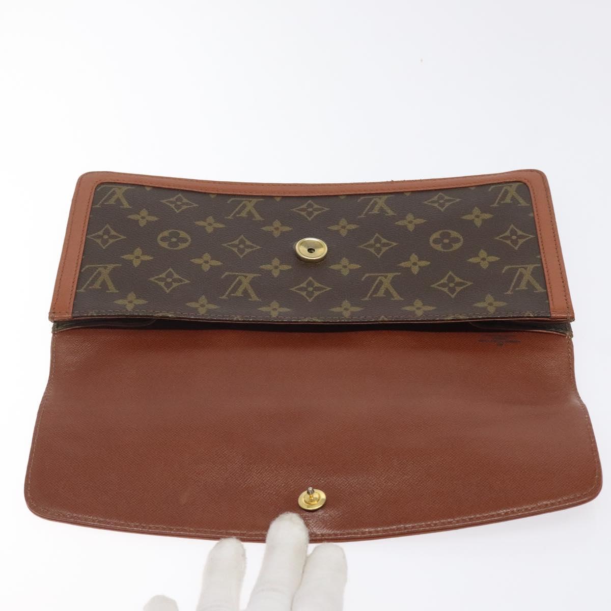 LOUIS VUITTON Monogram Pochette Dam GM Clutch Bag M51810 LV Auth gh146