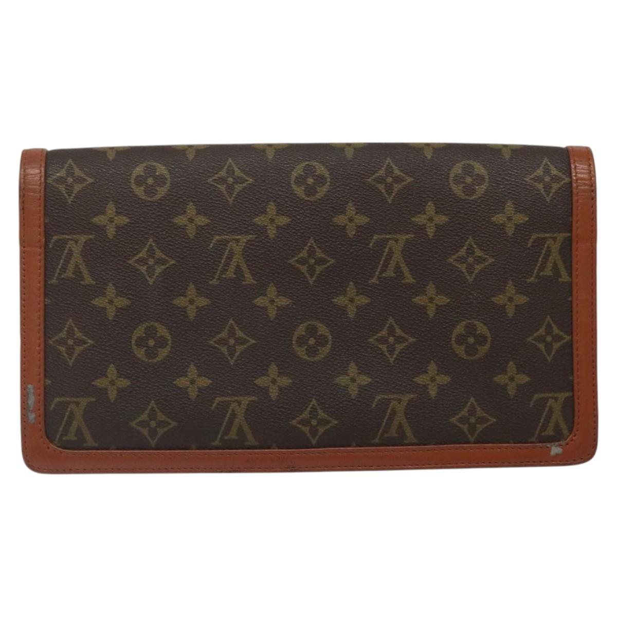 LOUIS VUITTON Monogram Pochette Dam GM Clutch Bag M51810 LV Auth gh146