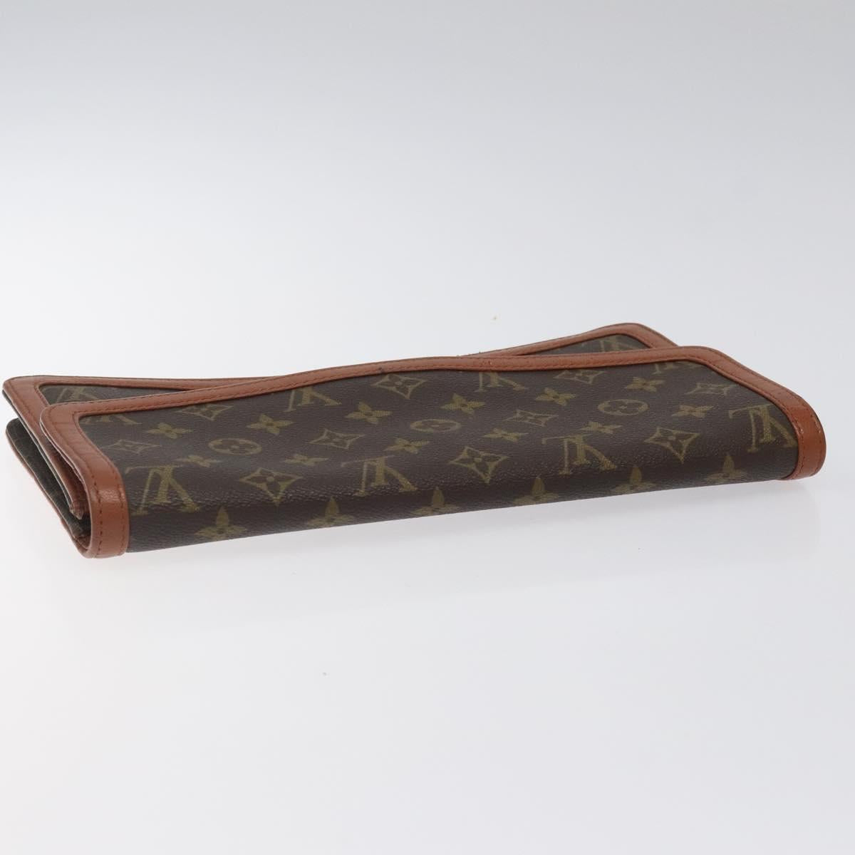 LOUIS VUITTON Monogram Pochette Dam GM Clutch Bag M51810 LV Auth gh146