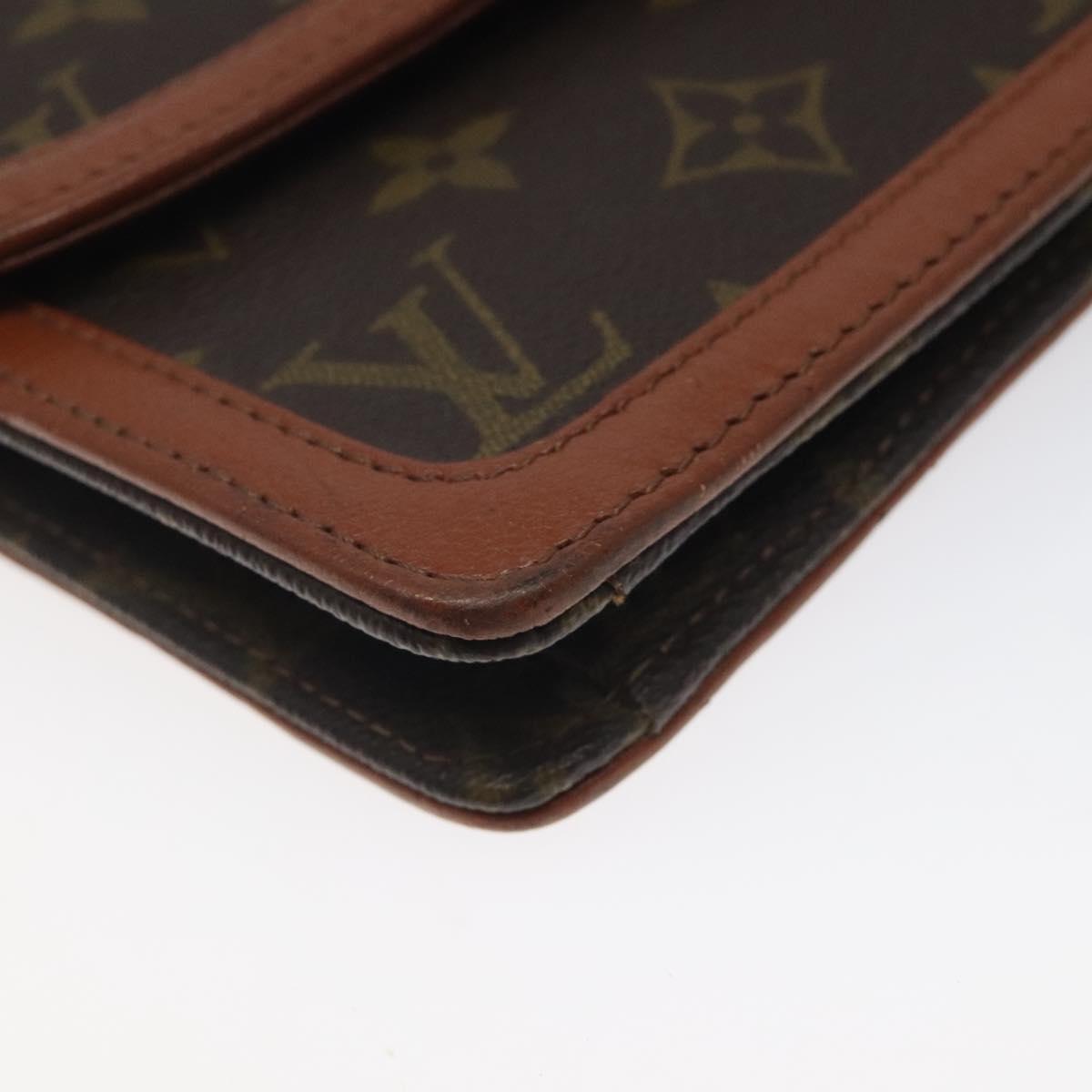 LOUIS VUITTON Monogram Pochette Dam GM Clutch Bag M51810 LV Auth gh146