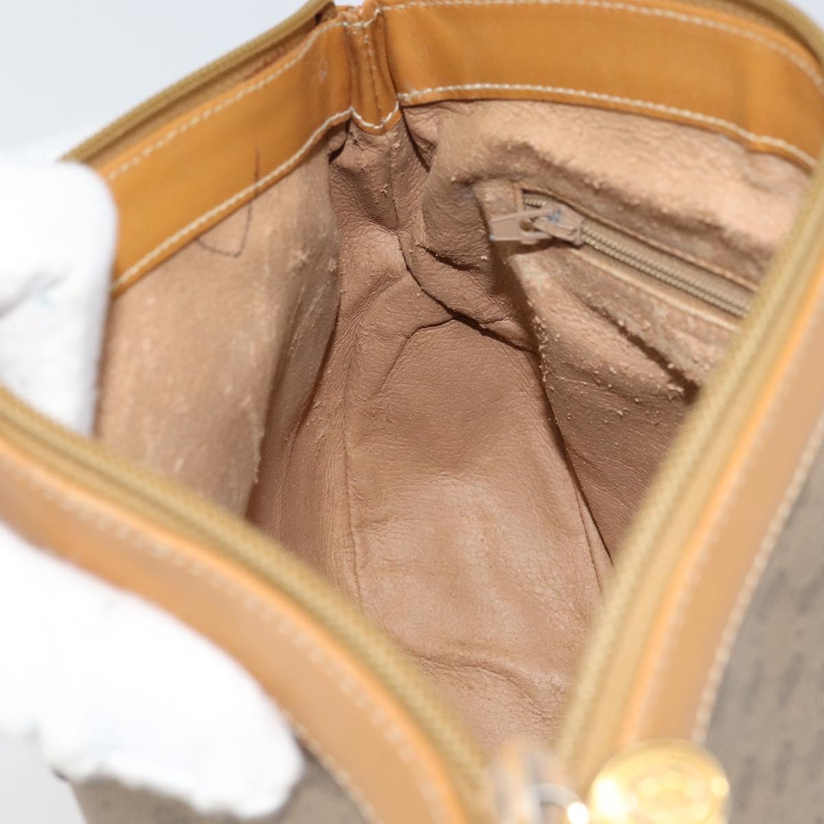 GUCCI Micro GG Supreme Shoulder Bag PVC Beige Gold 007 87 0096 Auth gh1507