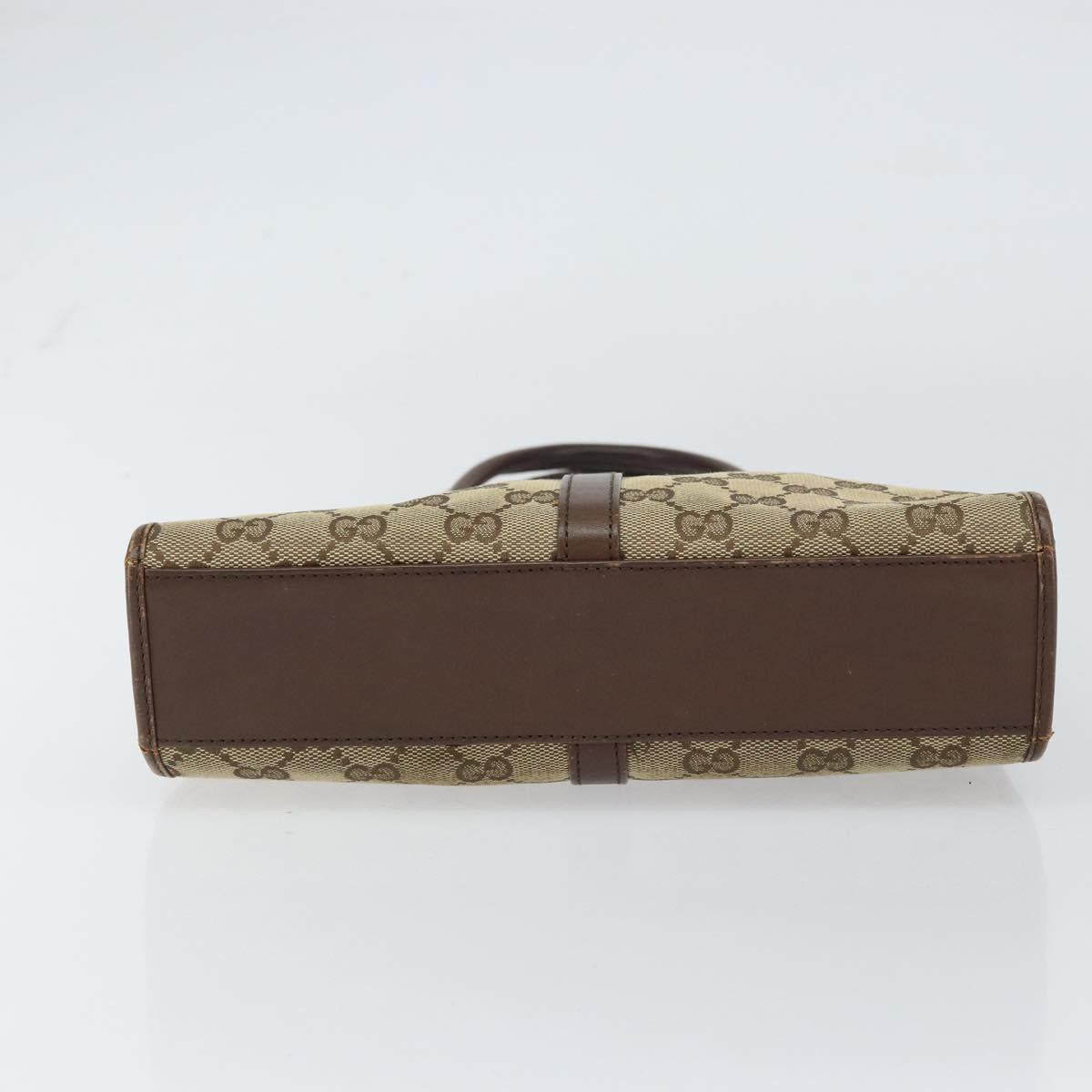 GUCCI GG Canvas Jackie Shoulder Bag Beige Silver 002 1065 3444 Auth gh1526