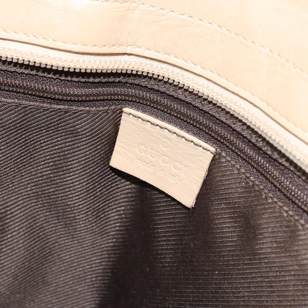 GUCCI GG Canvas Tote Bag Beige Gold 33890 Auth gh1529