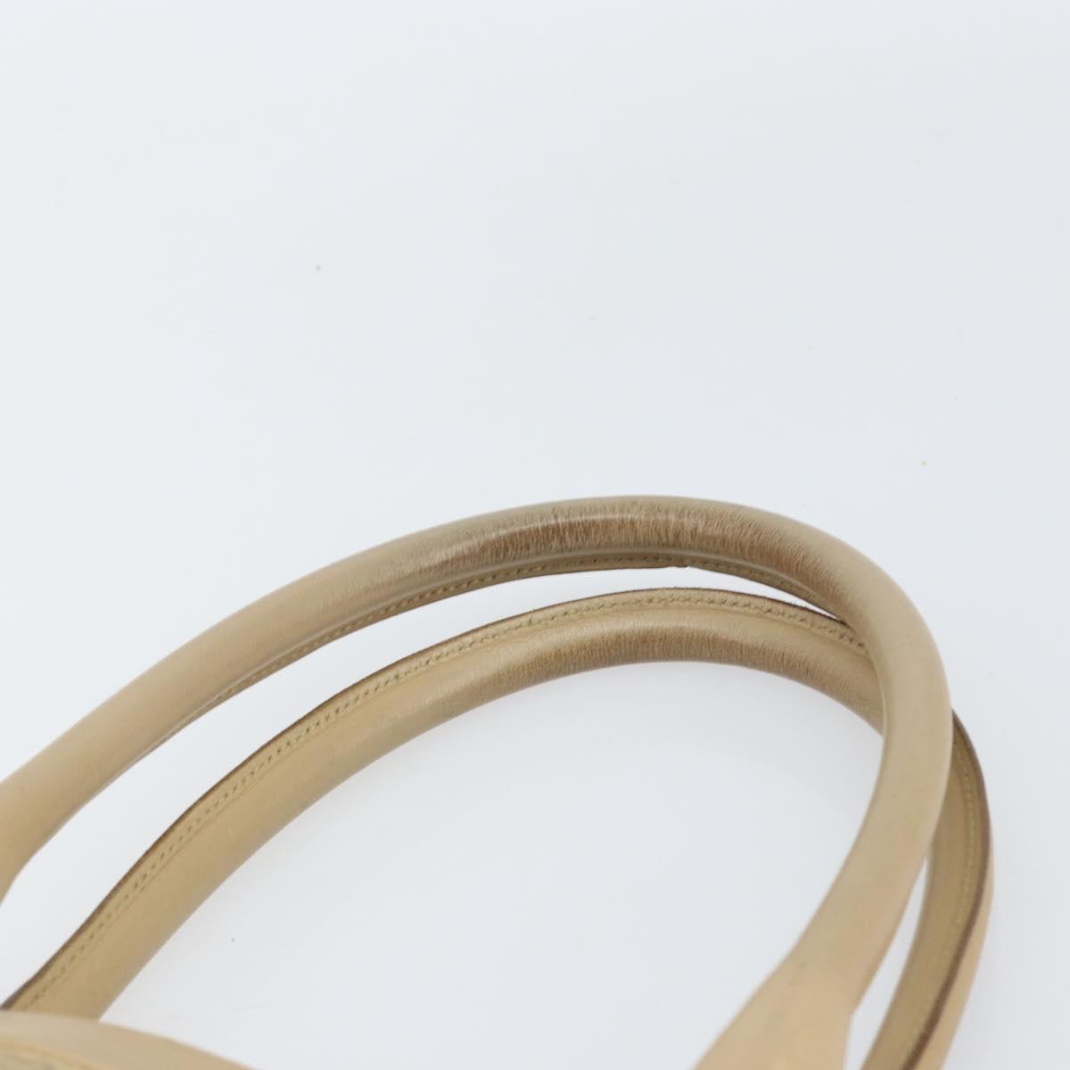 GUCCI GG Canvas Tote Bag Beige Gold 33890 Auth gh1529