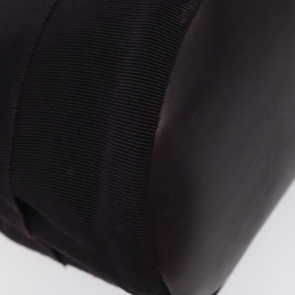 Salvatore Ferragamo Vala Hand Bag Canvas Purple Gold Auth gh154