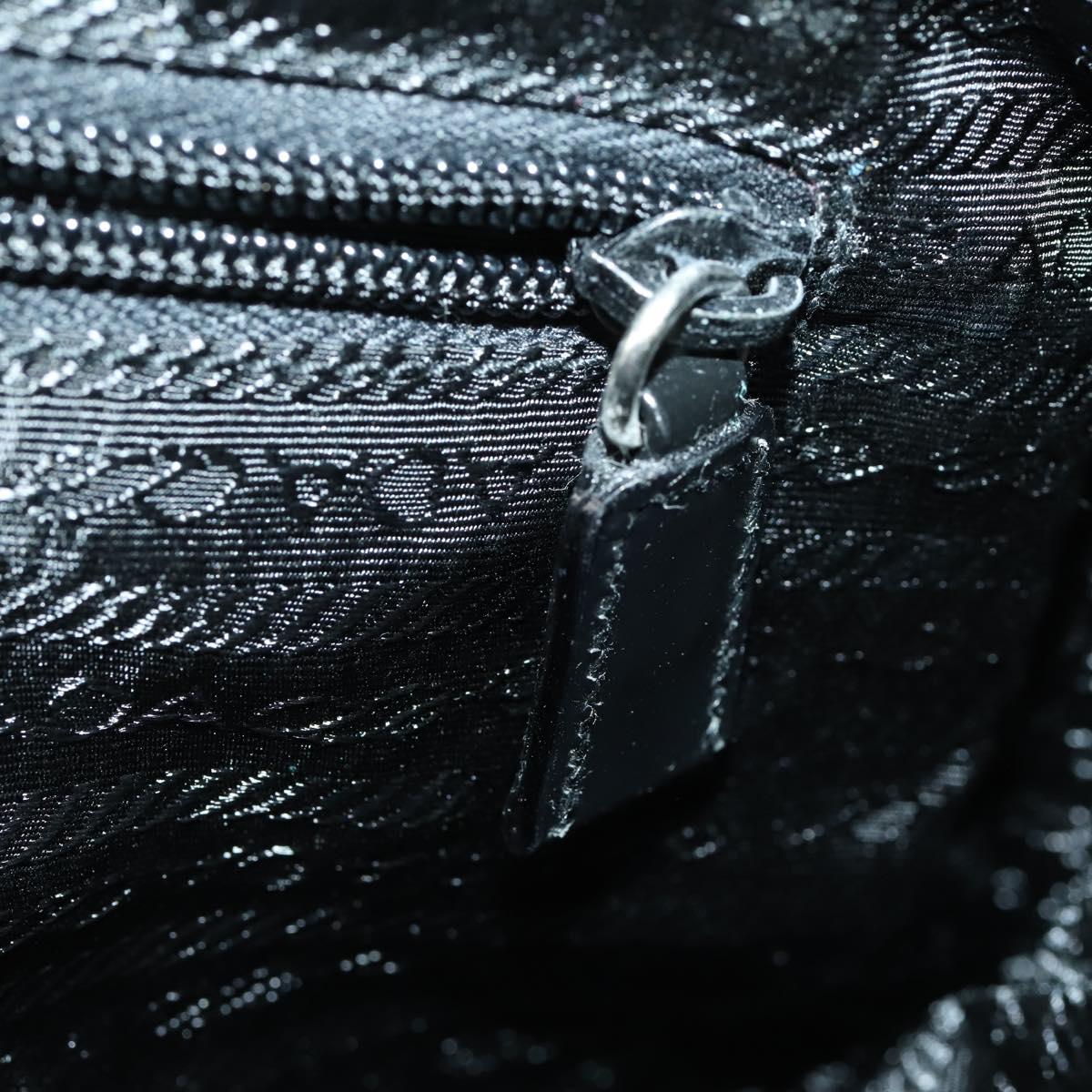 PRADA Backpack Nylon Gray Silver Auth gh1547