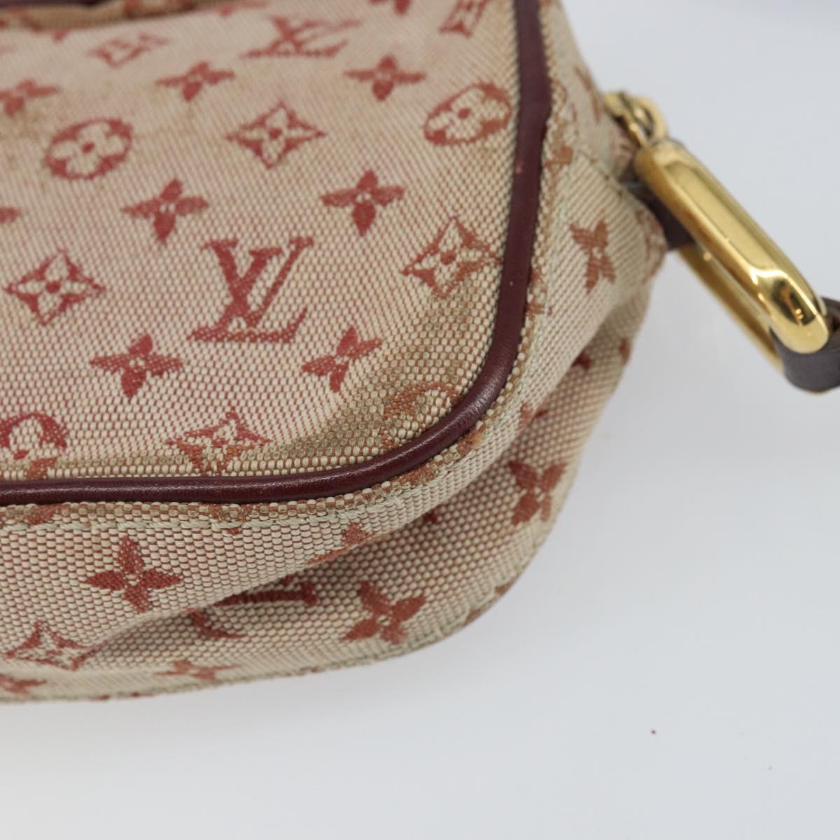 LOUIS VUITTON Monogram Mini Juliet MM Shoulder Bag Red M92219 LV Auth gh1563