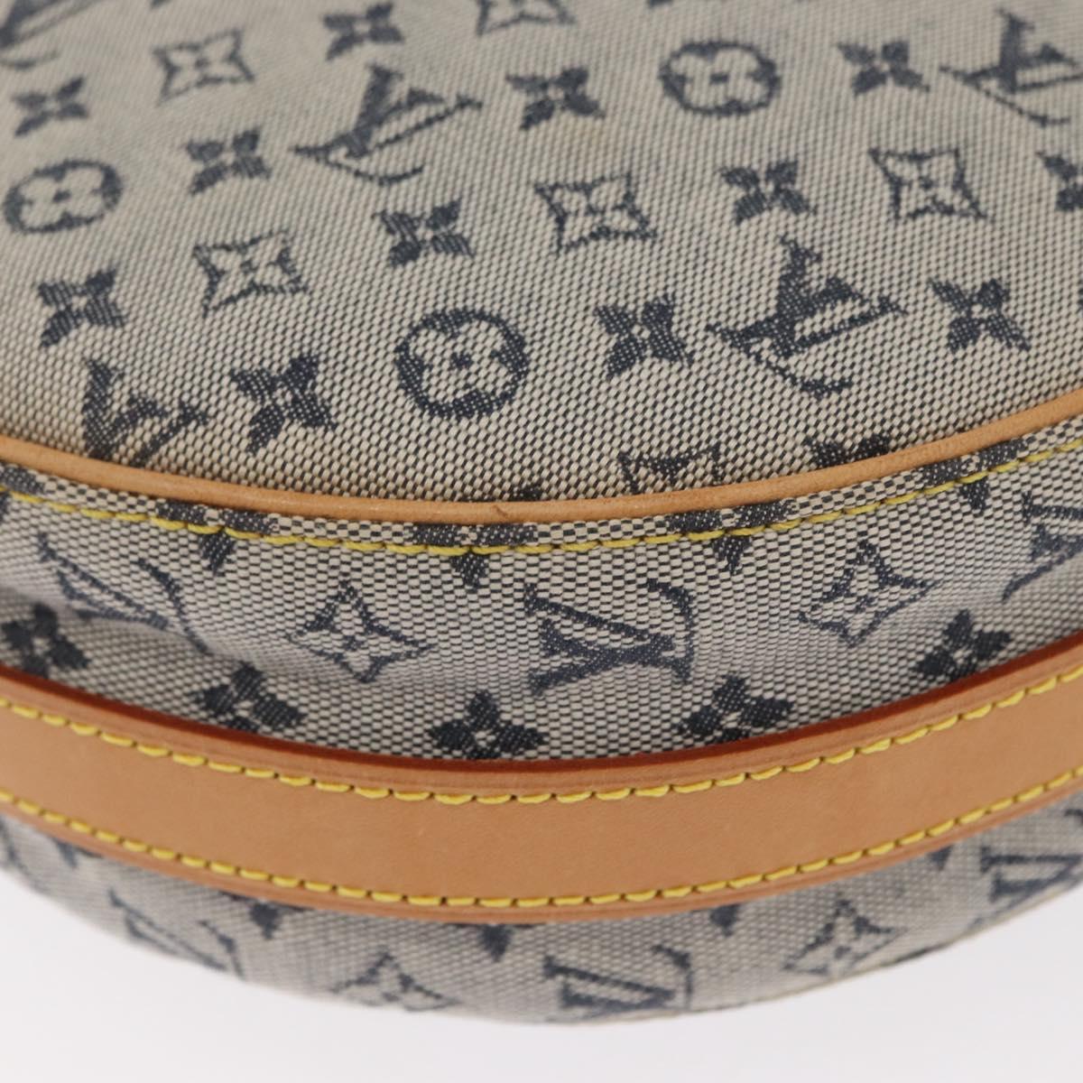 LOUIS VUITTON Monogram Mini Jeanne GM Shoulder Bag Blue M92000 LV Auth gh1564