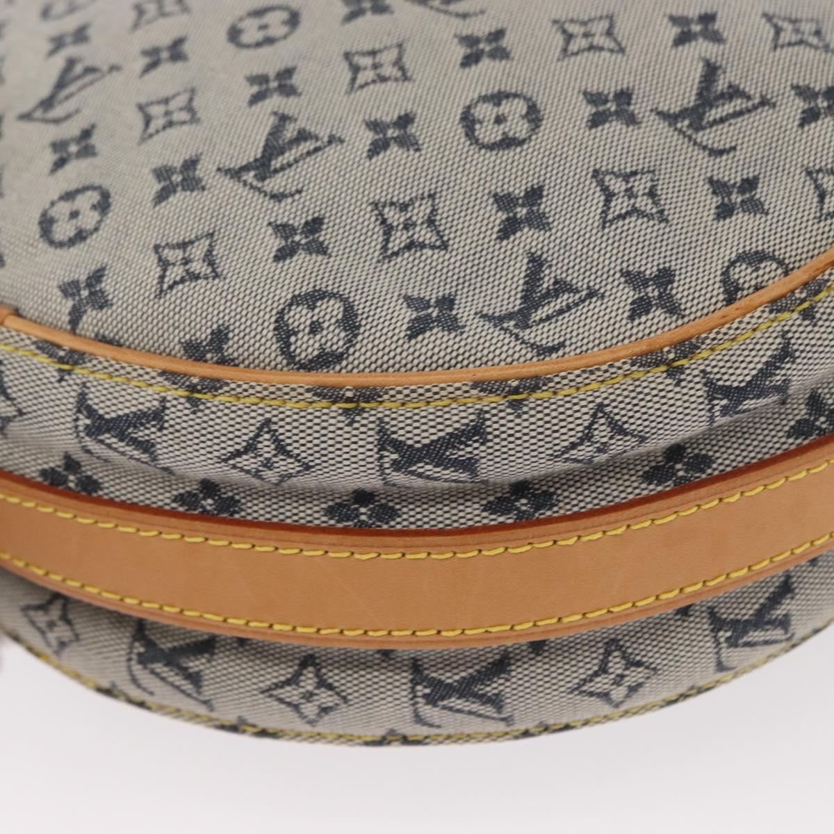 LOUIS VUITTON Monogram Mini Jeanne GM Shoulder Bag Blue M92000 LV Auth gh1564