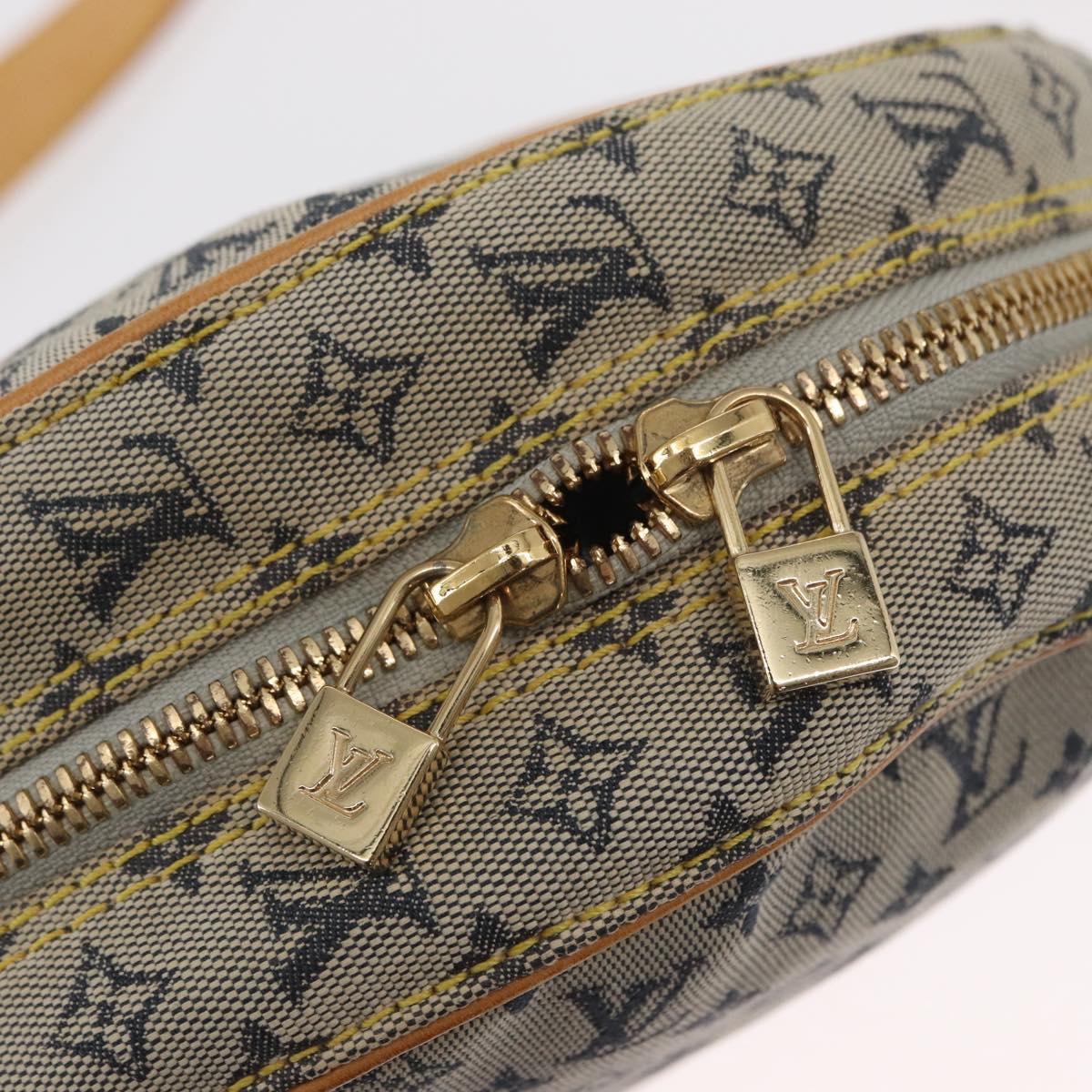 LOUIS VUITTON Monogram Mini Jeanne GM Shoulder Bag Blue M92000 LV Auth gh1564