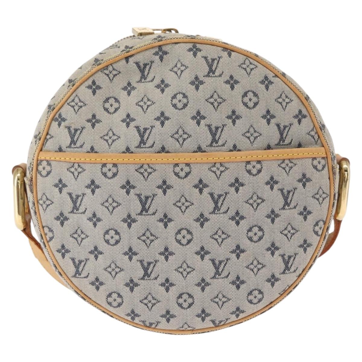 LOUIS VUITTON Monogram Mini Jeanne GM Shoulder Bag Blue M92000 LV Auth gh1564