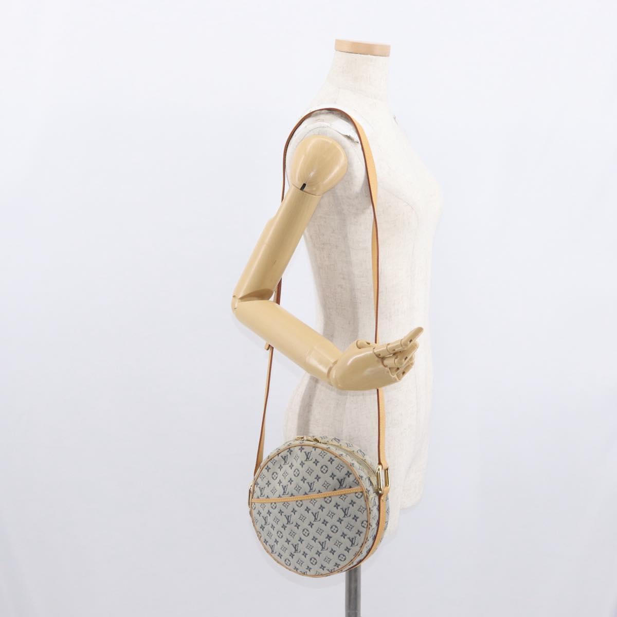 LOUIS VUITTON Monogram Mini Jeanne GM Shoulder Bag Blue M92000 LV Auth gh1564
