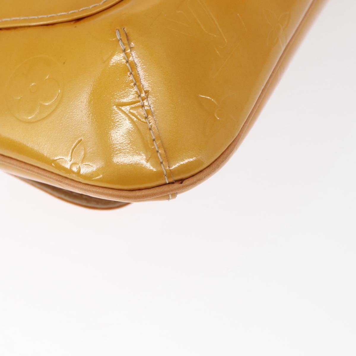 LOUIS VUITTON Monogram Vernis Thompson Street Bag Beige M91301 LV Auth gh1566