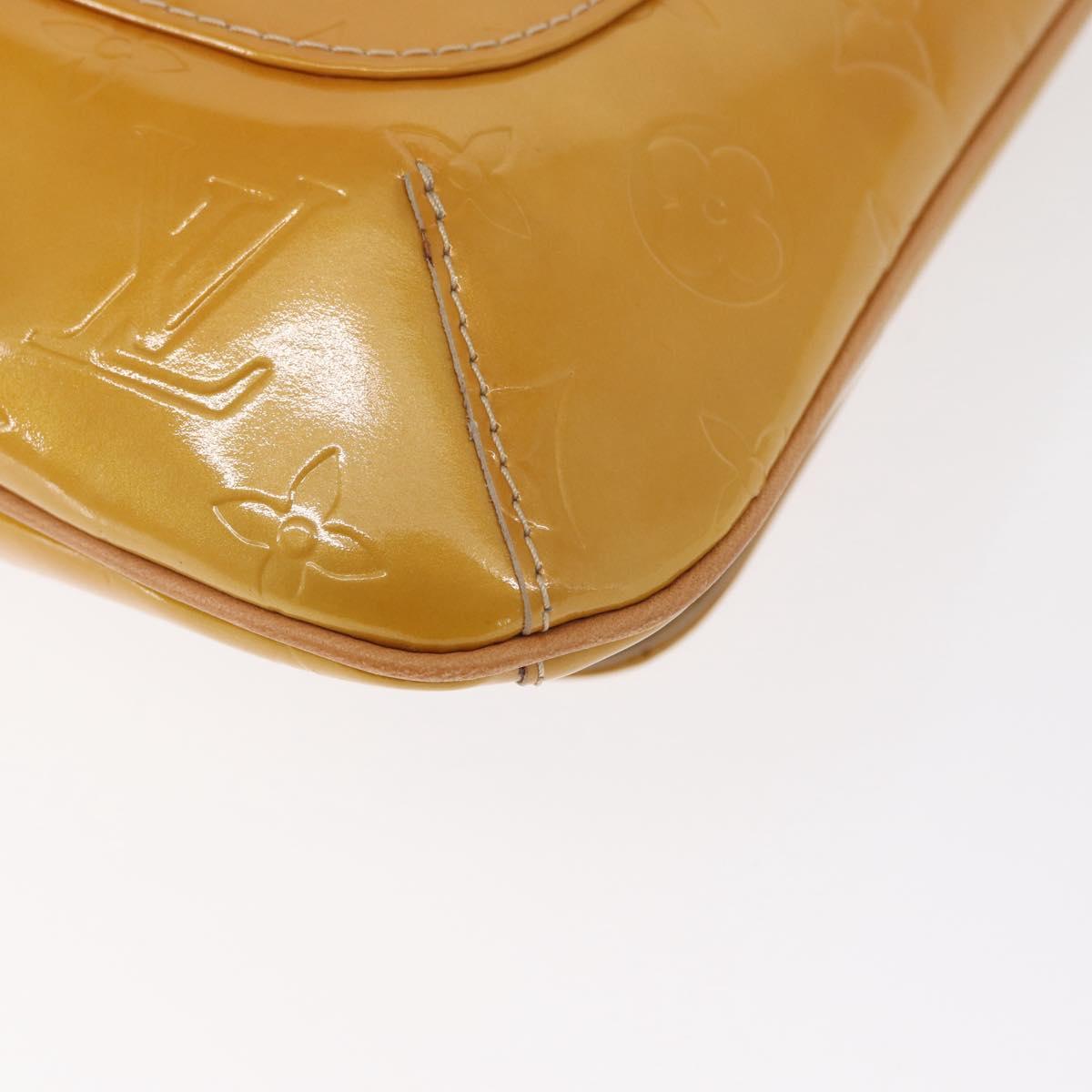 LOUIS VUITTON Monogram Vernis Thompson Street Bag Beige M91301 LV Auth gh1566