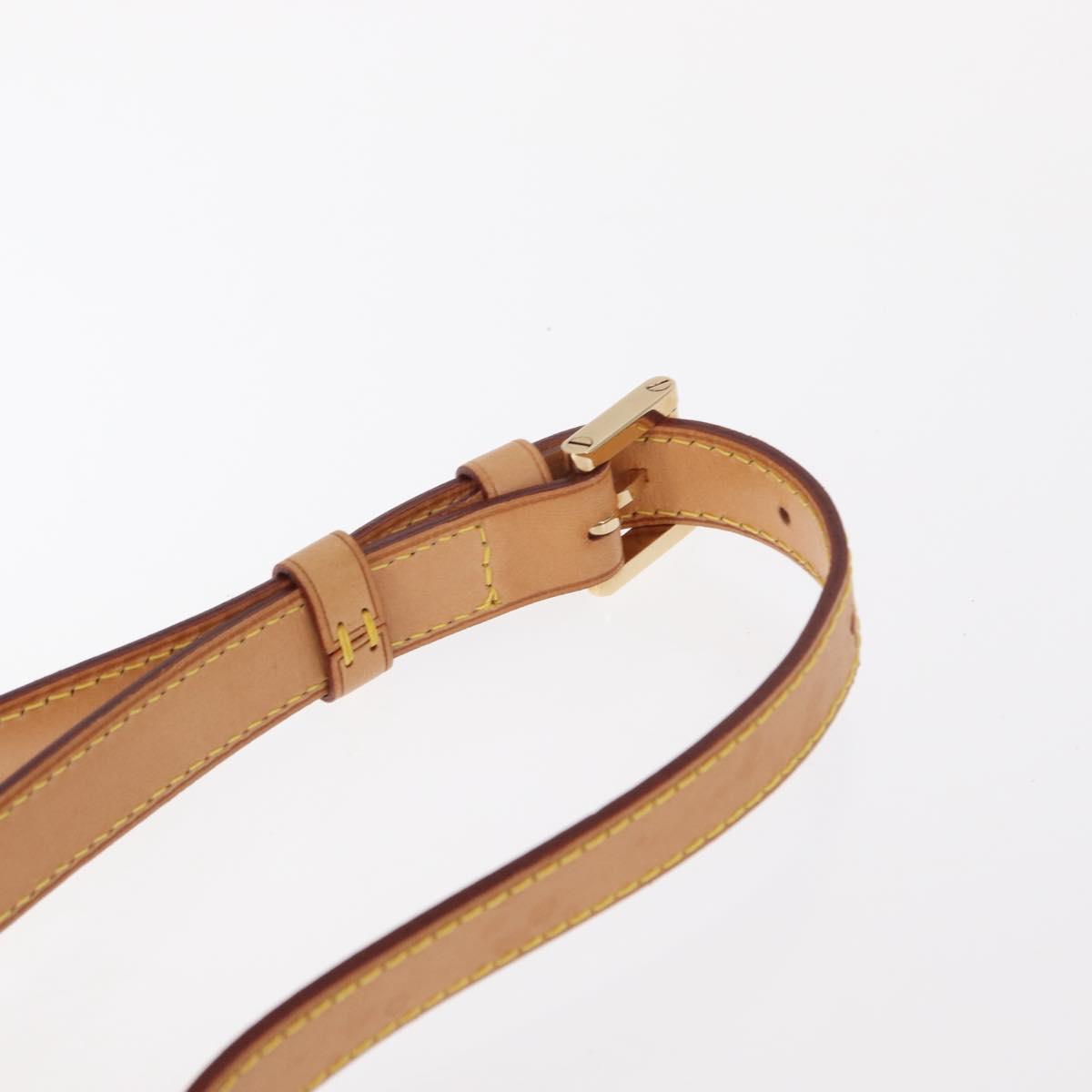 LOUIS VUITTON Monogram Vernis Thompson Street Bag Beige M91301 LV Auth gh1566