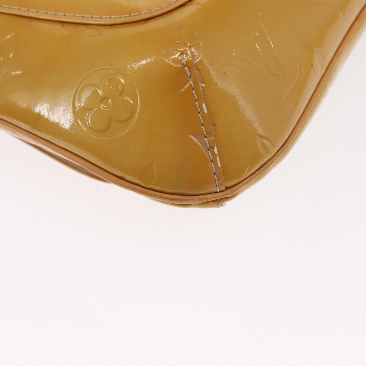 LOUIS VUITTON Monogram Vernis Thompson Street Bag Beige M91301 LV Auth gh1567