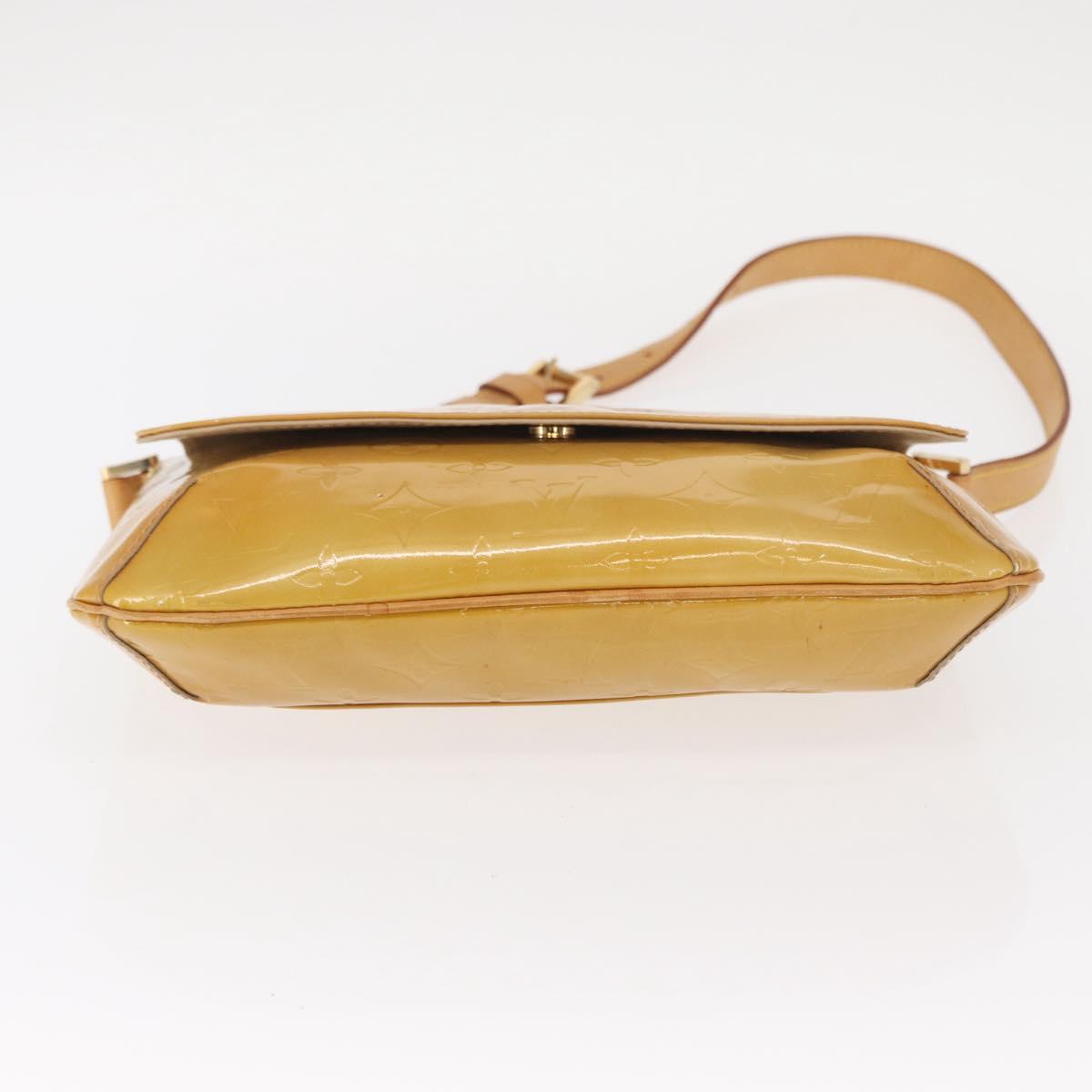 LOUIS VUITTON Monogram Vernis Thompson Street Bag Beige M91301 LV Auth gh1567