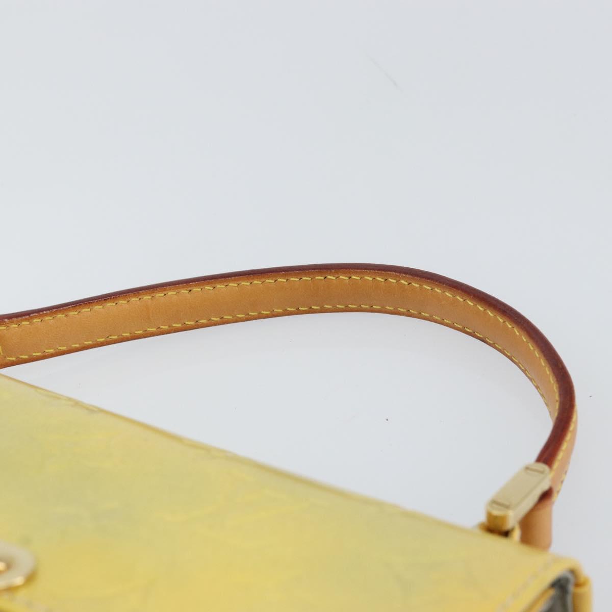 LOUIS VUITTON Monogram Vernis Spring Street Hand Bag Gris M91029 LV Auth gh1568
