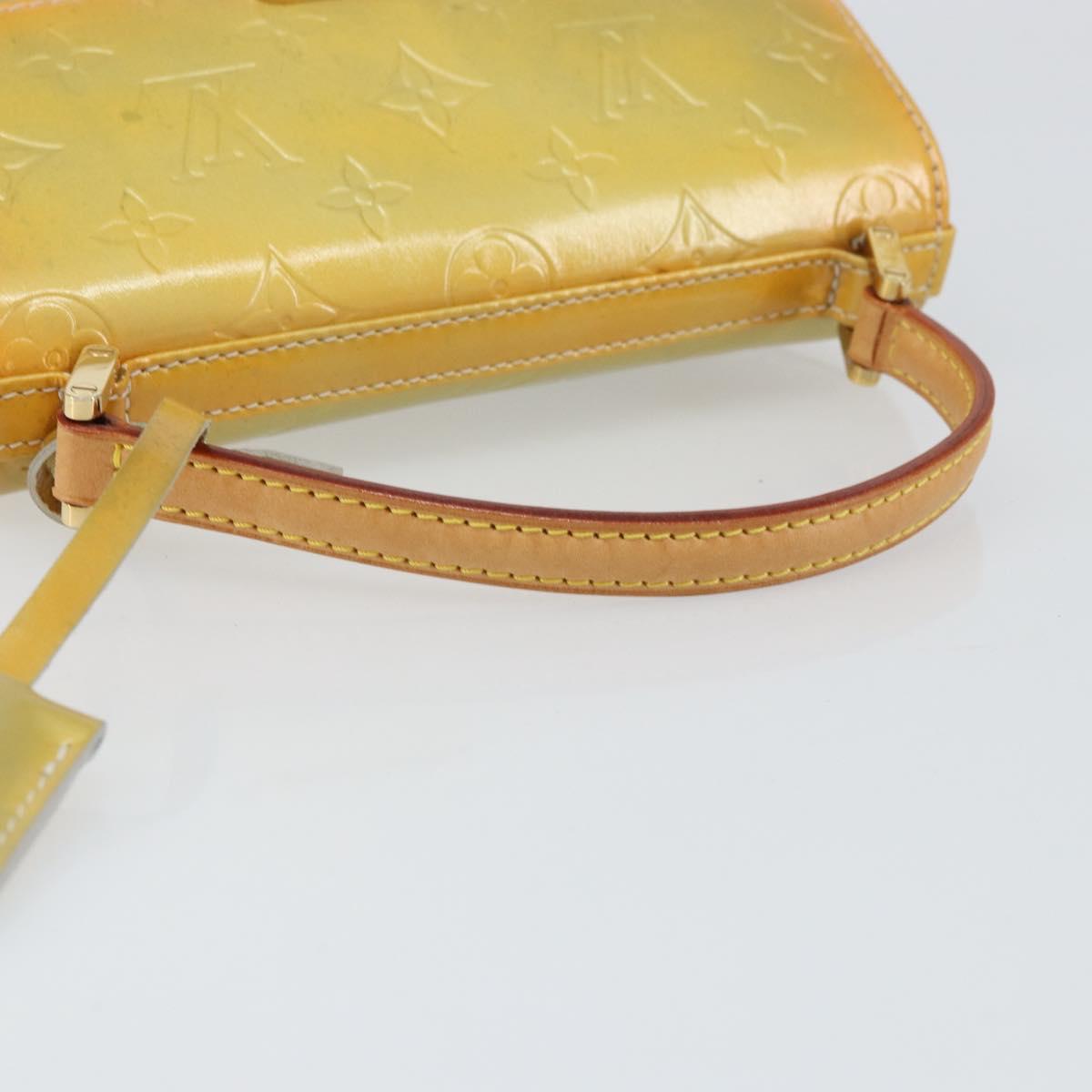 LOUIS VUITTON Monogram Vernis Spring Street Hand Bag Gris M91029 LV Auth gh1569