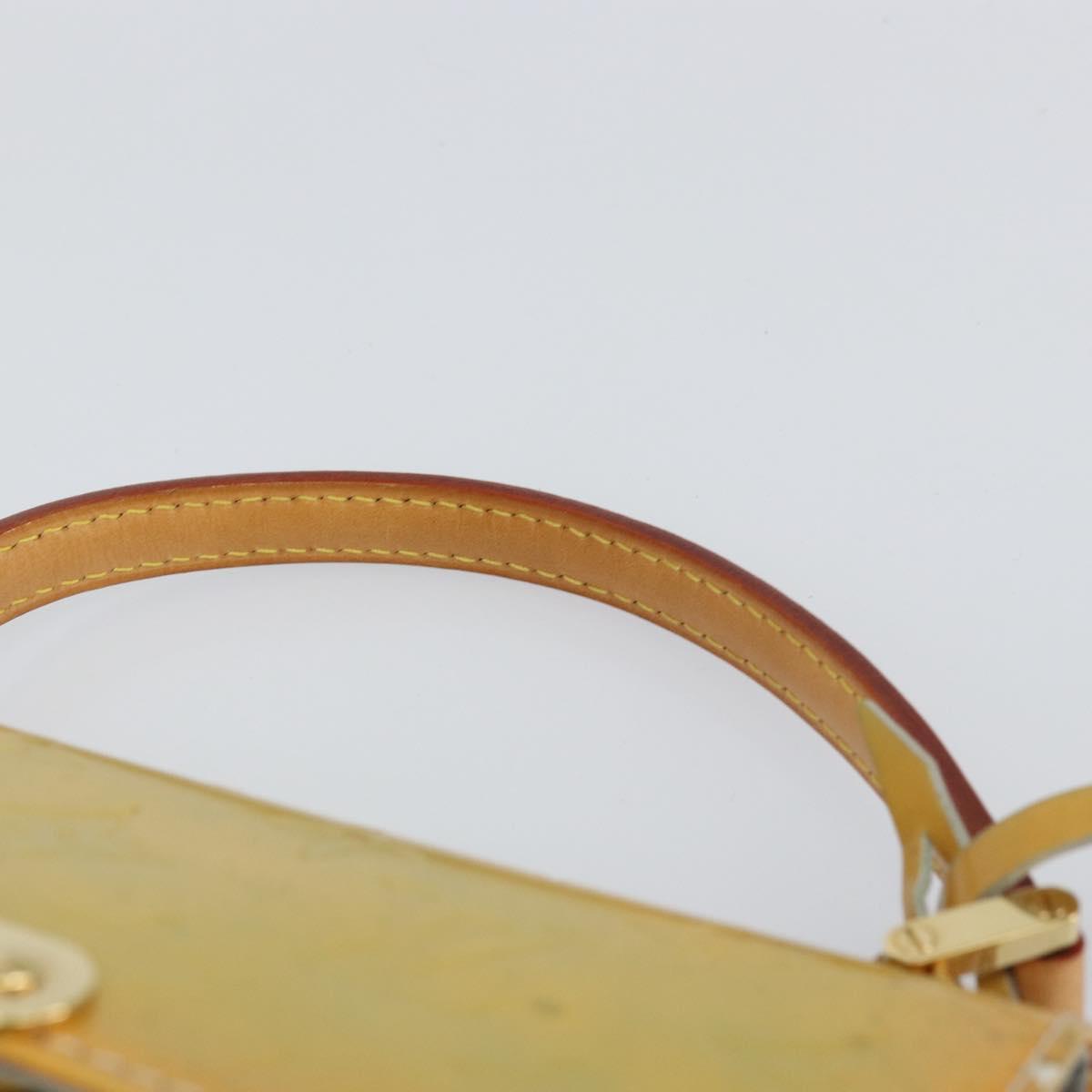 LOUIS VUITTON Monogram Vernis Spring Street Hand Bag Gris M91029 LV Auth gh1569
