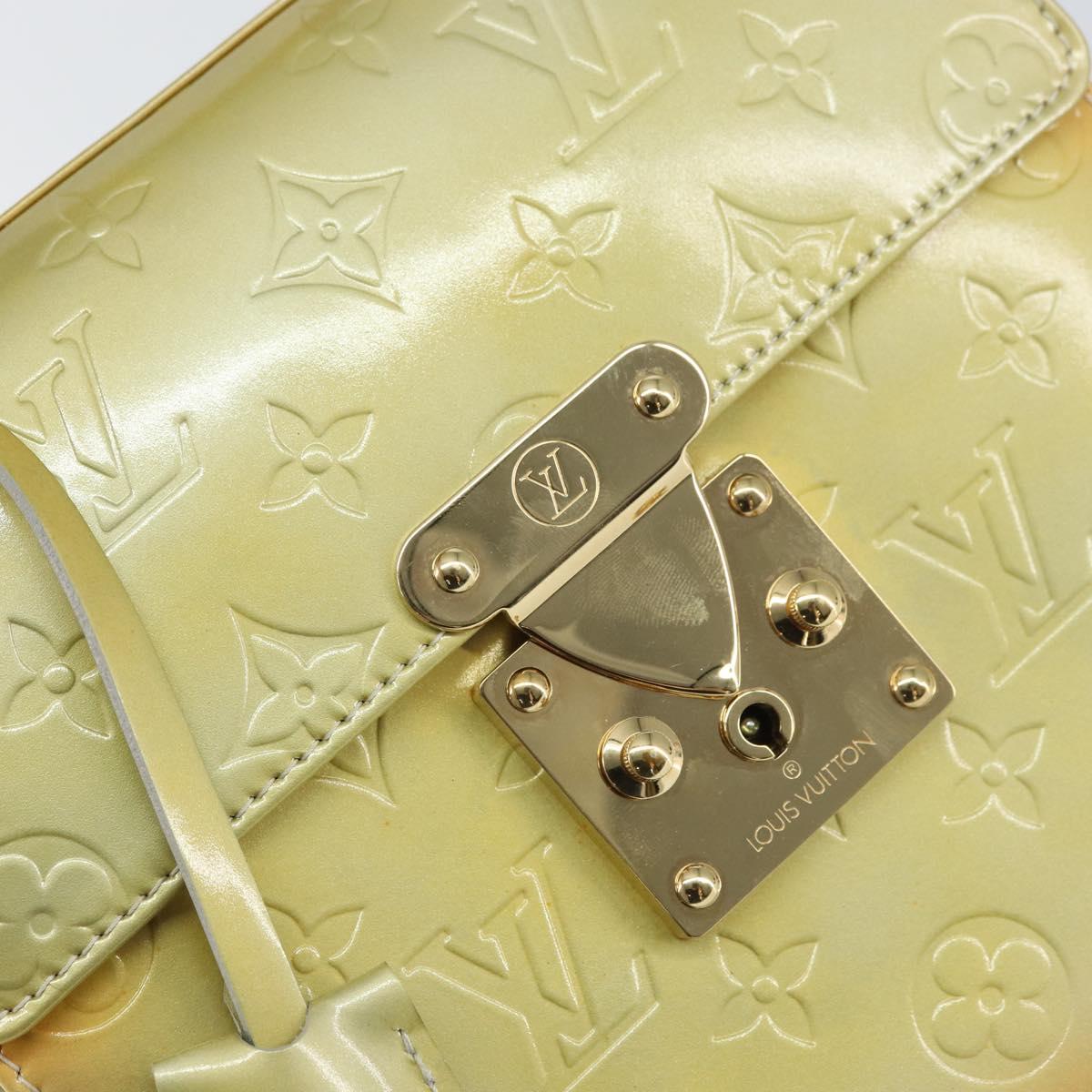 LOUIS VUITTON Monogram Vernis Spring Street Hand Bag Gris M91029 LV Auth gh1570