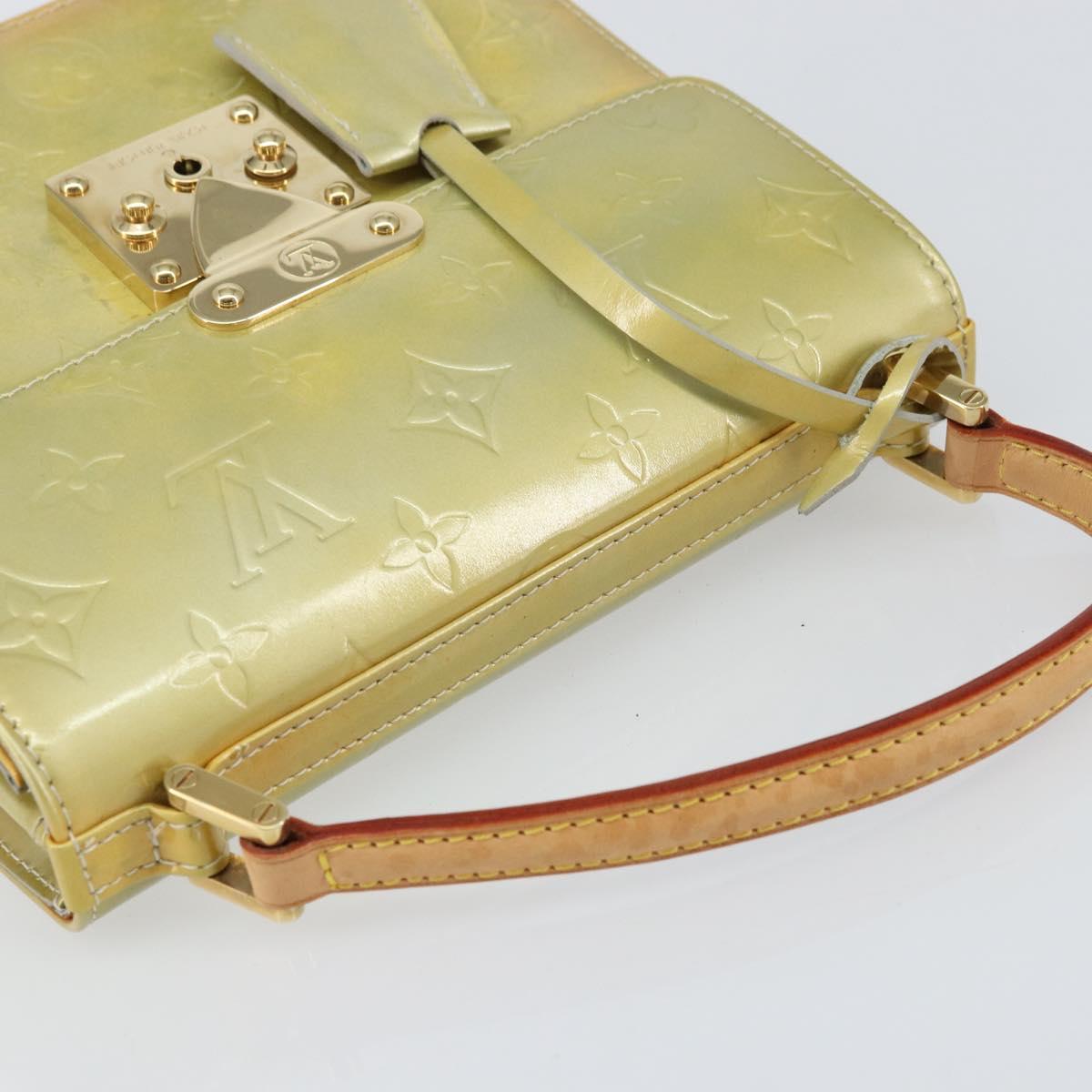 LOUIS VUITTON Monogram Vernis Spring Street Hand Bag Gris M91029 LV Auth gh1570