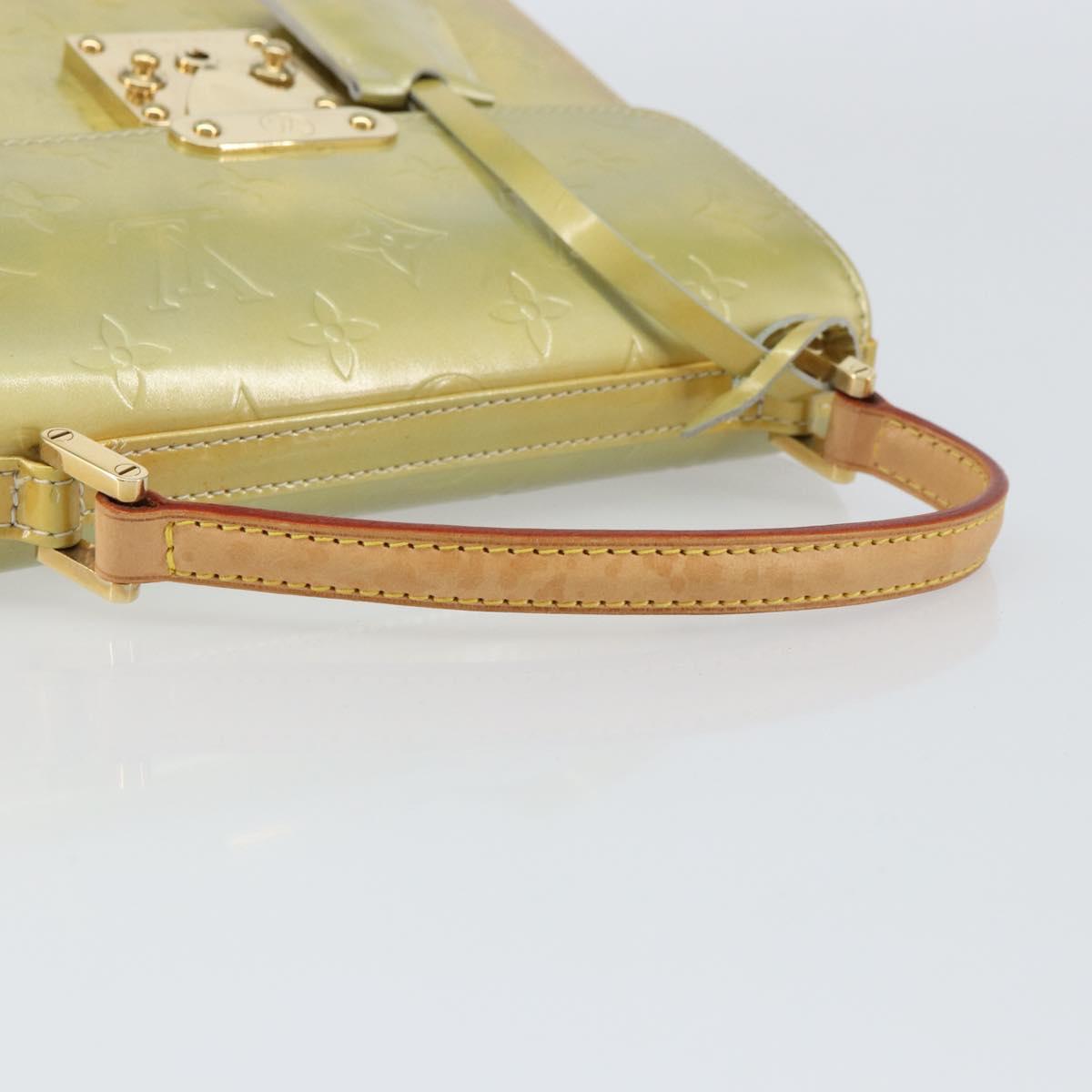 LOUIS VUITTON Monogram Vernis Spring Street Hand Bag Gris M91029 LV Auth gh1570