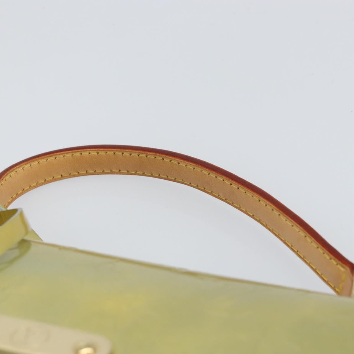 LOUIS VUITTON Monogram Vernis Spring Street Hand Bag Gris M91029 LV Auth gh1570